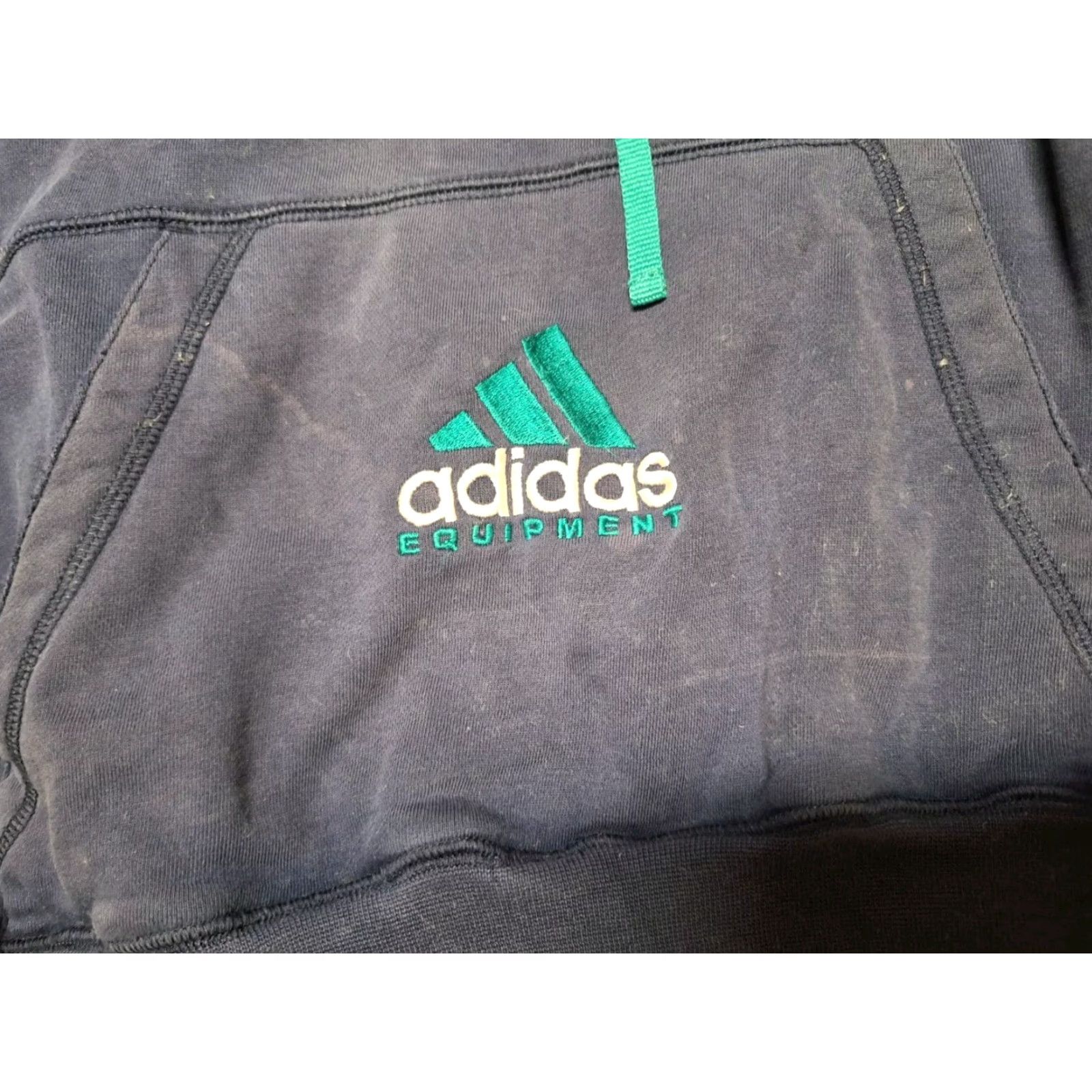 Adidas VINTAGE Adidas Equipment Hoodie Sweatshirt Mens S Navy, Hoodie, Mens, S, Navy, 90s, Graphic Print, Hooded, Pockets Size US S / EU 44-46 / 1 - 4 Thumbnail