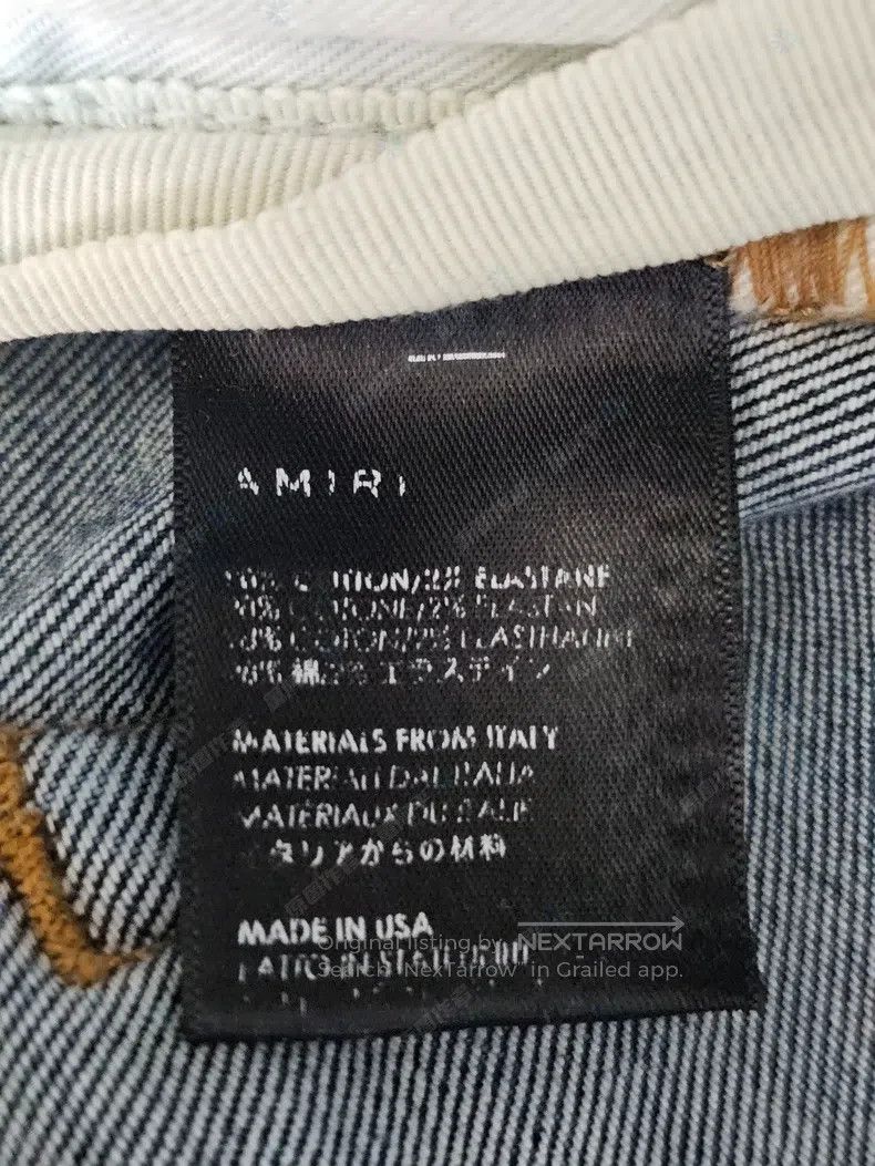 Amiri Amiri Washed Hole Denim Jeans Size US 33 - 7 Thumbnail