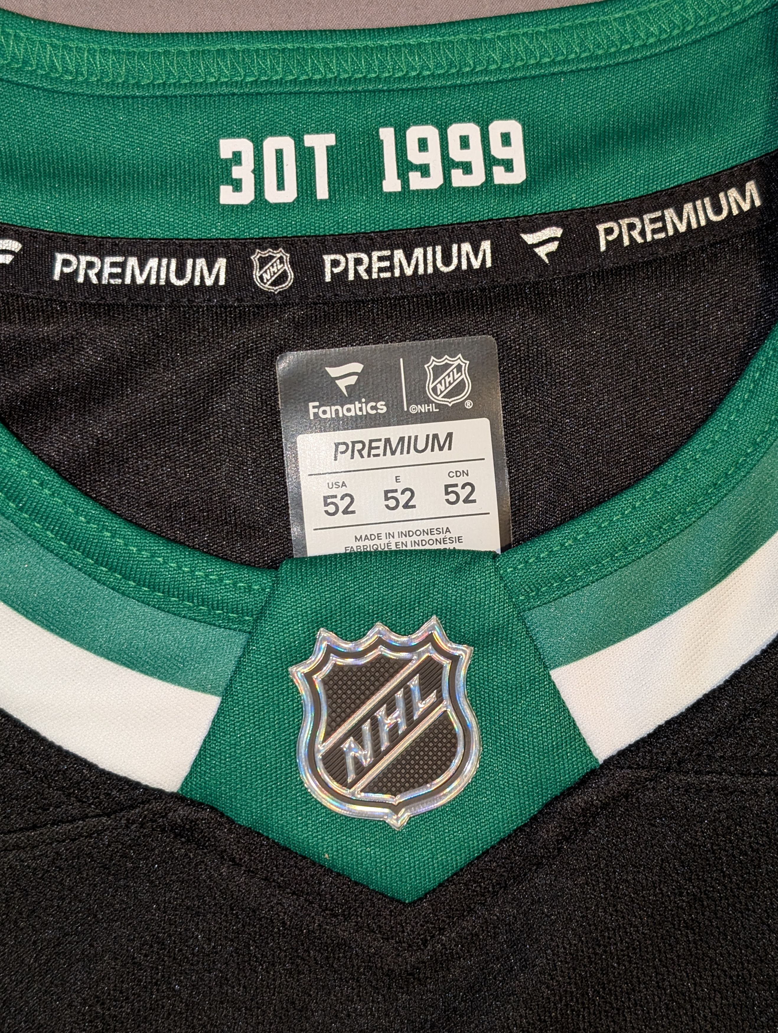 NHL Dallas Stars 99 alternate jersey Fanatics Premium sz52 Size US L / EU 52-54 / 3 - 3 Thumbnail