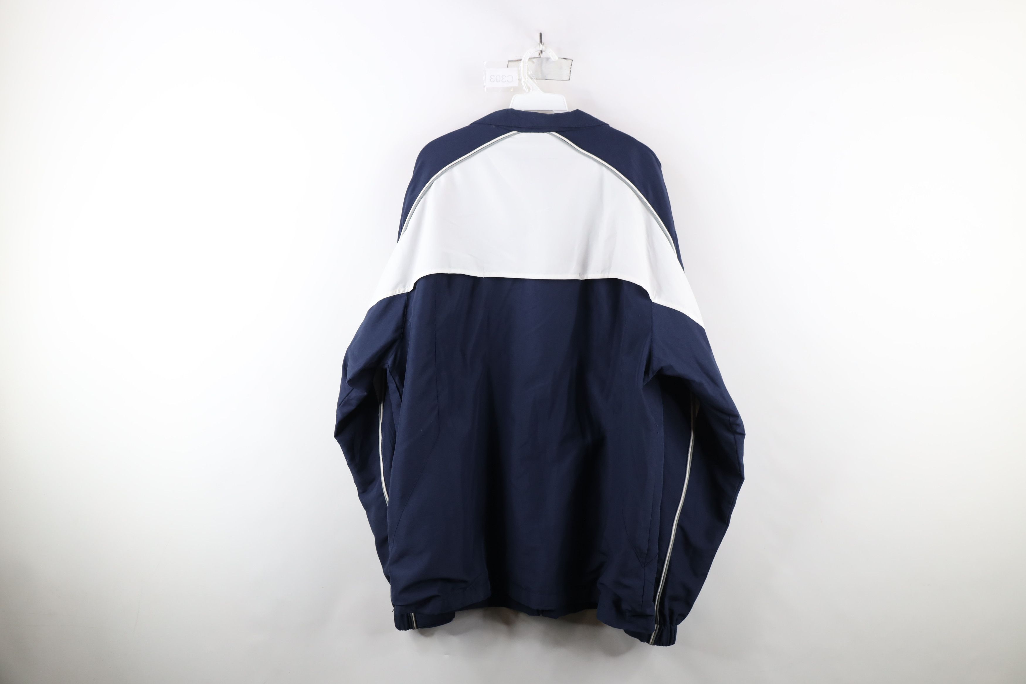 Vintage Vintage 90s State University Lined Windbreaker Jacket Blue Size US XL / EU 56 / 4 - 13 Thumbnail