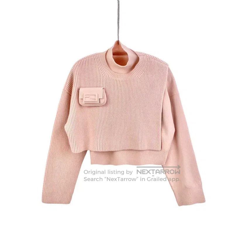 Fendi Fendi Wool capsule series pink Double F logo turtleneck sw Size XS / US 0-2 / IT 36-38 - 1 Thumbnail