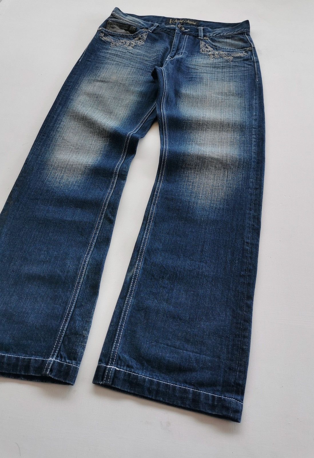 Karl Kani Loose Fit Vintage Karl Kani Studded Embroidery Denim Jeans Size US 34 / EU 50 - 6 Thumbnail