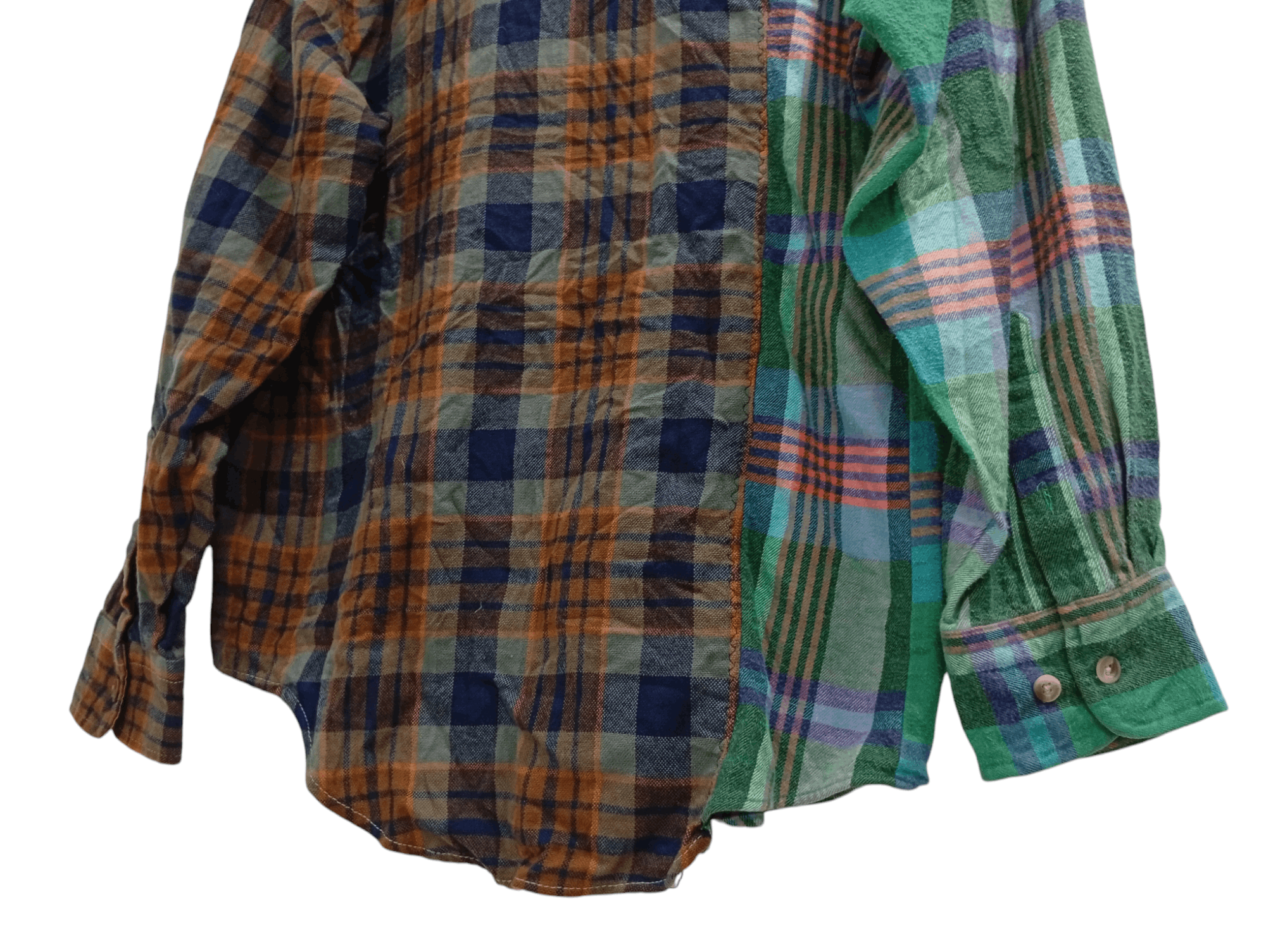 Flannel × Sears × Vintage 🔥🔥Vintage Sears Patchwork Plaid Flannel Shirt Size US M / EU 48-50 / 2 - 24 Thumbnail