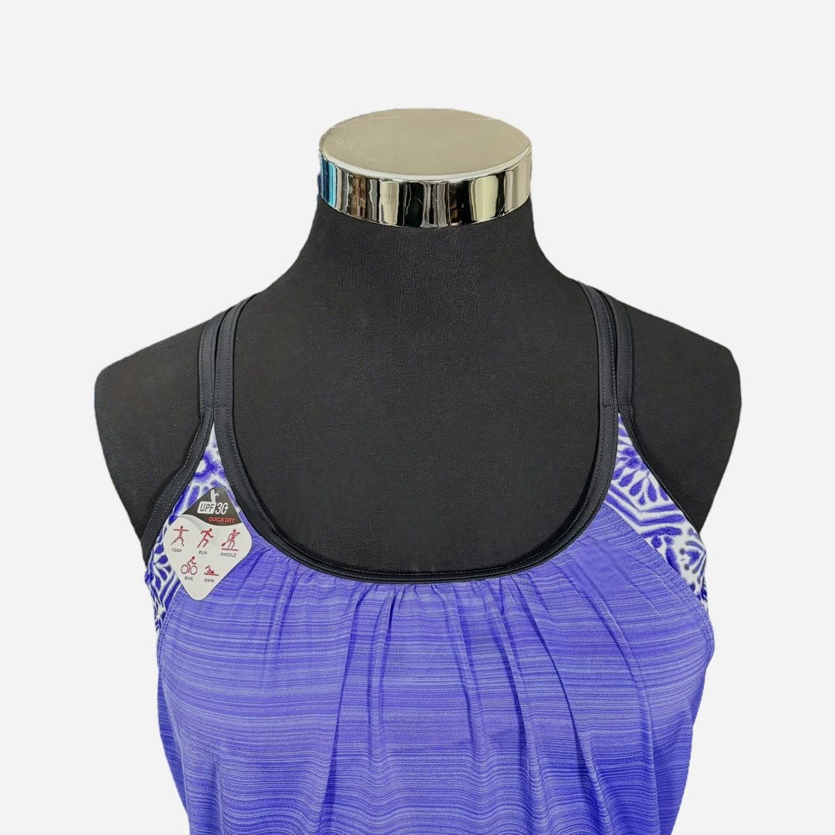 Other Zeroxposur Women’s Purple Racerback Tankini Tank Top Sz XL Size XL / US 12-14 / IT 48-50 - 10 Thumbnail