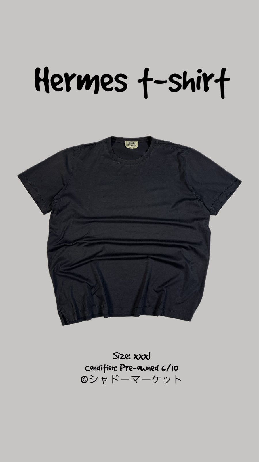 Hermes Hermes T shirt Size XXXL Navy 6/10 Size US XXL / EU 58 / 5 - 1 Thumbnail