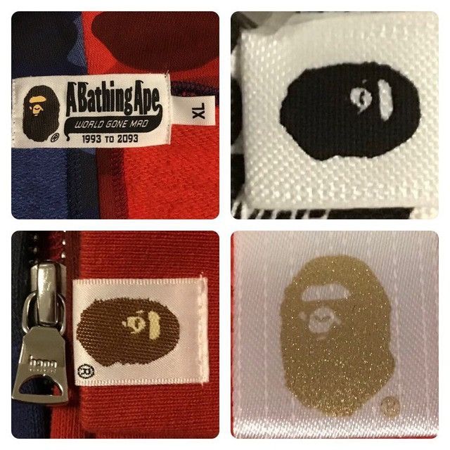 Bape BAPE Tiger shark full zip hoodie Red camo x Blue camo APE Size US XL / EU 56 / 4 - 6 Thumbnail