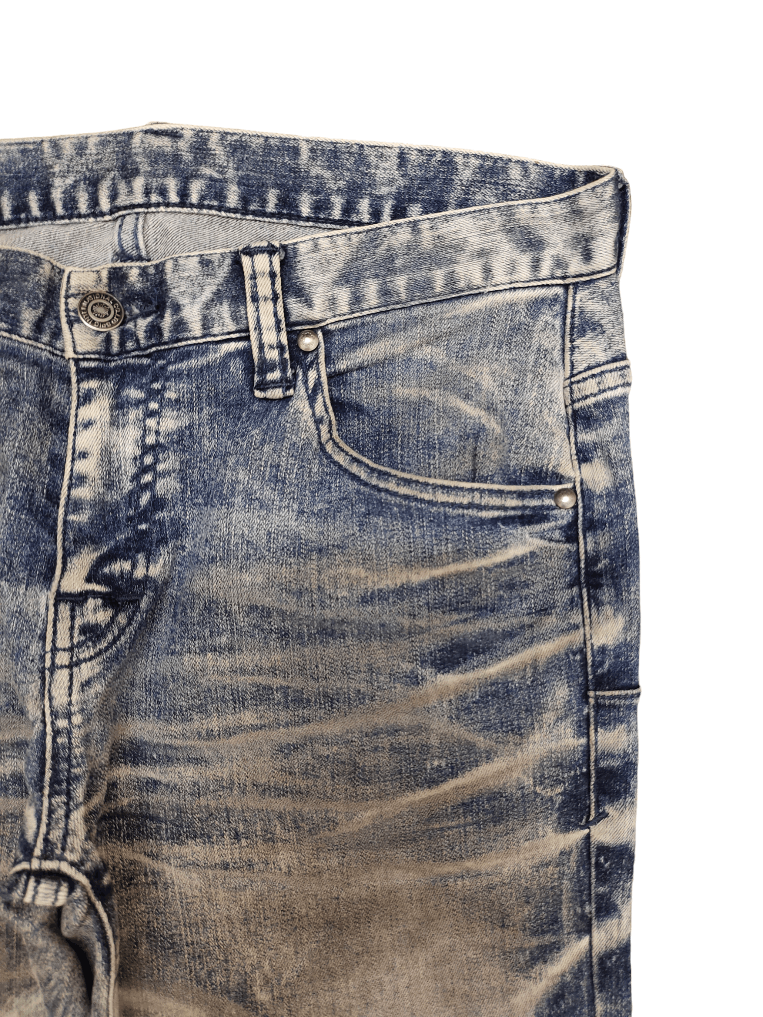 OG Tornado Mart Japan Distress Faded Clawmark Denim Pants
