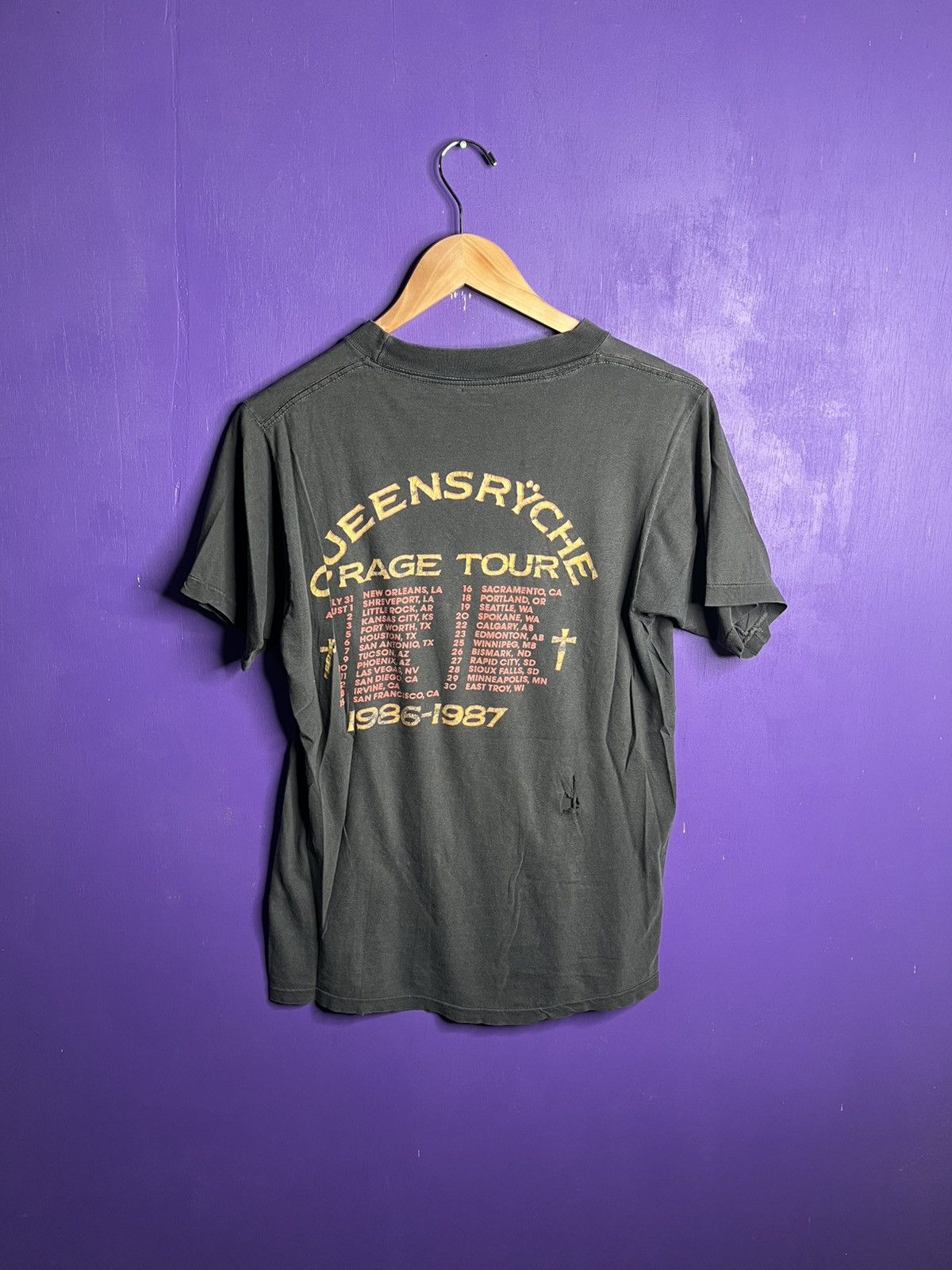 Band Tees × Vintage Vintage 1986/87 Queensryche rage for order tour tee Size US M / EU 48-50 / 2 - 2 Thumbnail