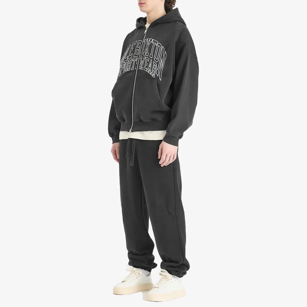 Cole Buxton Washed Black Sportswear Arc Logo Oversized Zip Hoodie Size US M / EU 48-50 / 2 - 3 Thumbnail