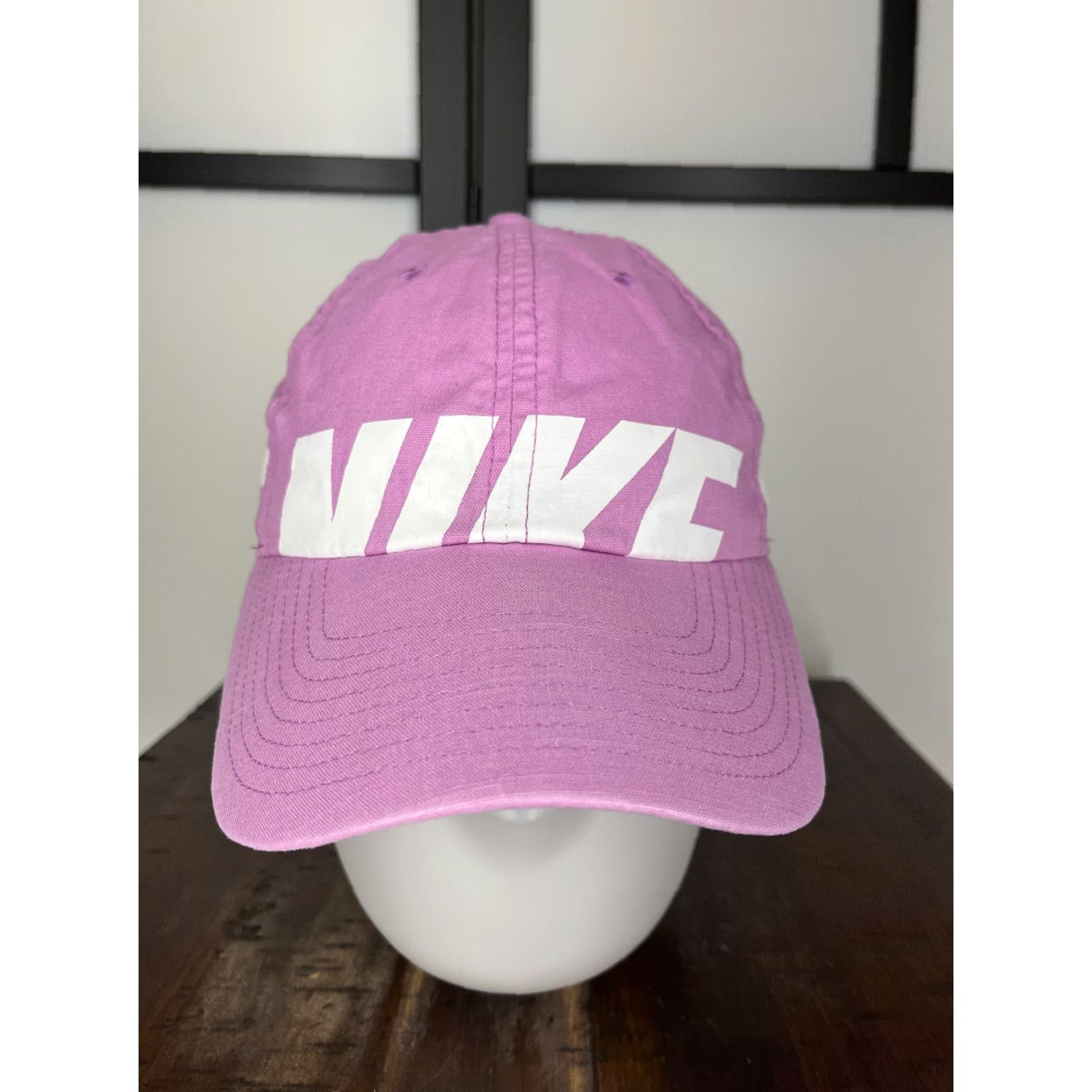 Nike Nike Hat Cap Strap Back Womens One Size Pink Heritage86 Lined Cotton Polyester Golf Hat Size ONE SIZE - 2 Thumbnail