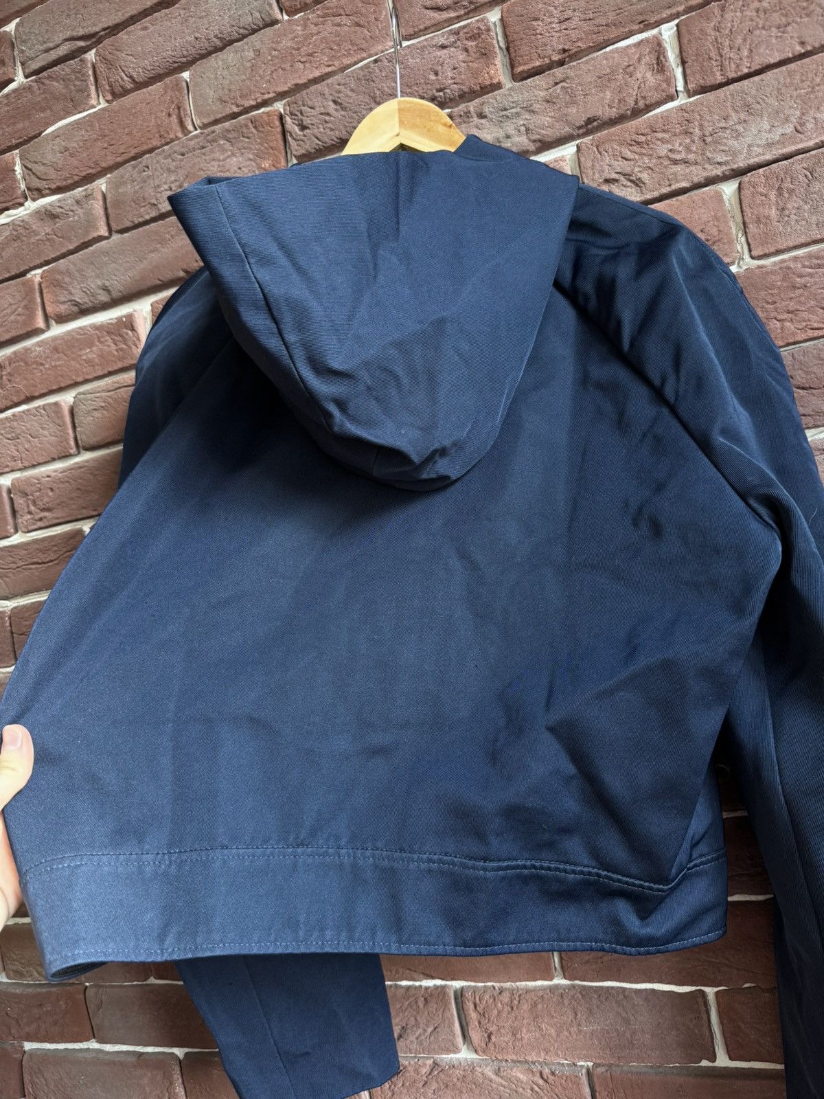 Acne Studios Acne Studios Cropped Boxy Jacket Like Active Workwear Navy M Size US M / EU 48-50 / 2 - 4 Thumbnail