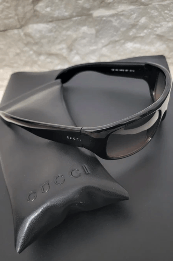 Gucci GUCCI Sunglasses GG1169 Shield Rimless 90s Wrap 1190 Vintage Size ONE SIZE - 1 Thumbnail