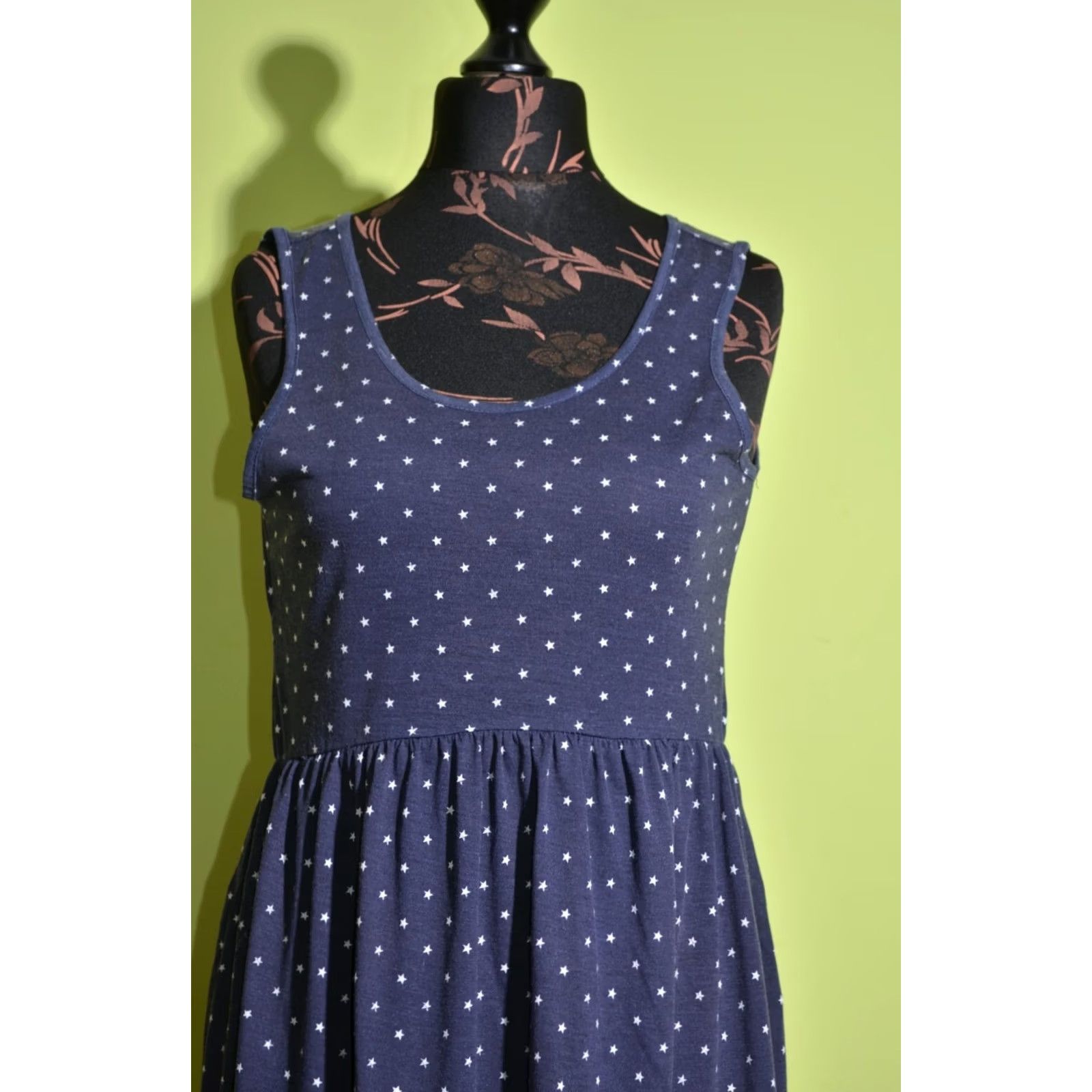 Vintage Denim & Supply Ralph Lauren Women's Sleeveless Light Summer Dress XS Blue A-Line Casual Party/Cocktail Dress Size XS / US 0-2 / IT 36-38 - 2 Thumbnail