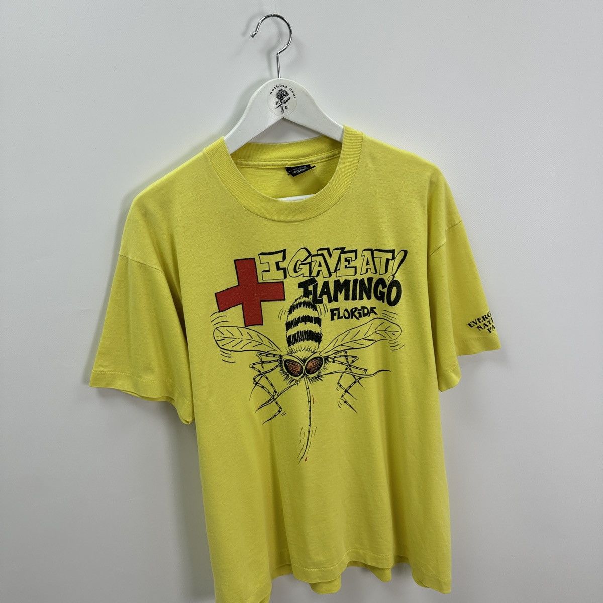 Vintage Vintage 90s Mosquito I gave at flamingo Florida tee y2k hype Size US XL / EU 56 / 4 - 3 Thumbnail