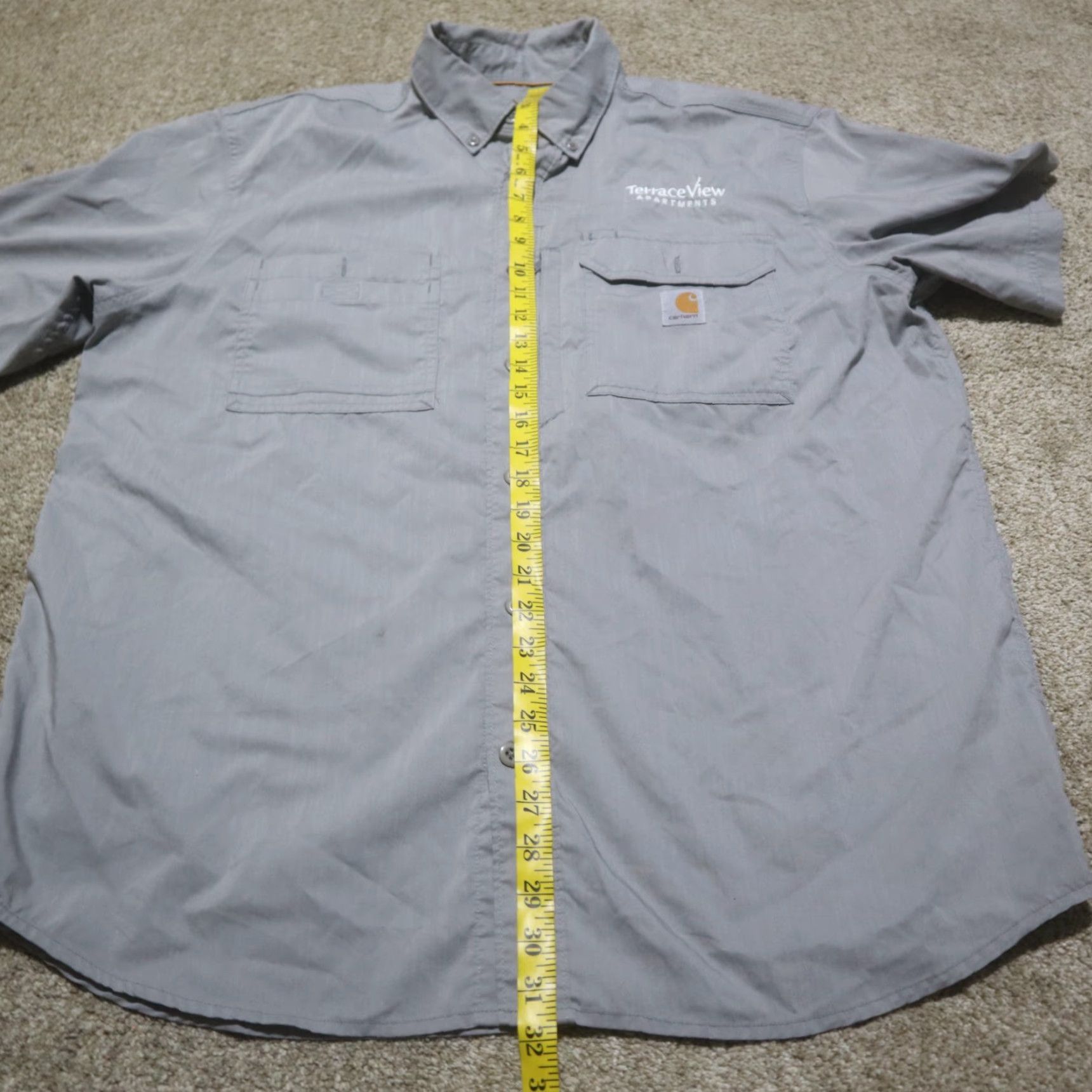Carhartt Carhartt Force Shirt Button-Up Casual Relaxed Fit Adult Mens XL Gray Size US XL / EU 56 / 4 - 7 Thumbnail