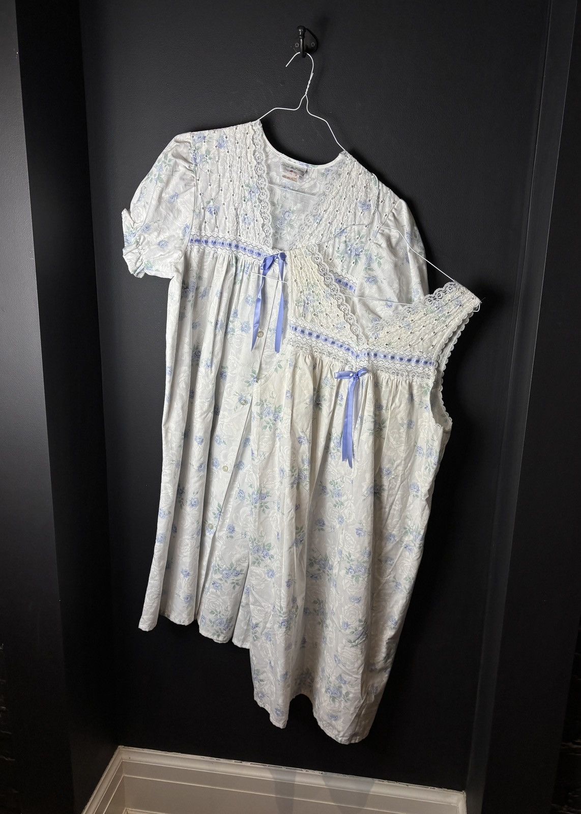 Vintage Two Piece Sleep Set Vintage Slip Dress Beach Cover Pajamas Size M / US 6-8 / IT 42-44 - 15 Thumbnail