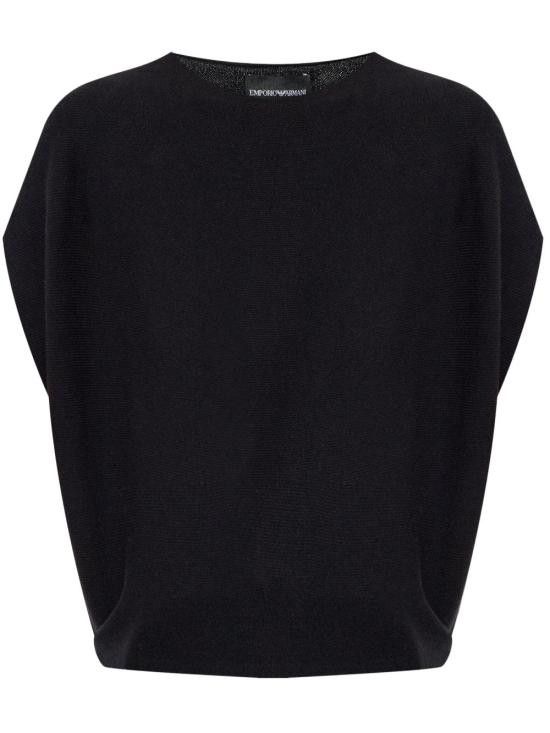 Emporio Armani EMPORIO ARMANI Women Sweater EW000958 AF15108UC001 Black Size XL / US 12-14 / IT 48-50 - 1 Thumbnail