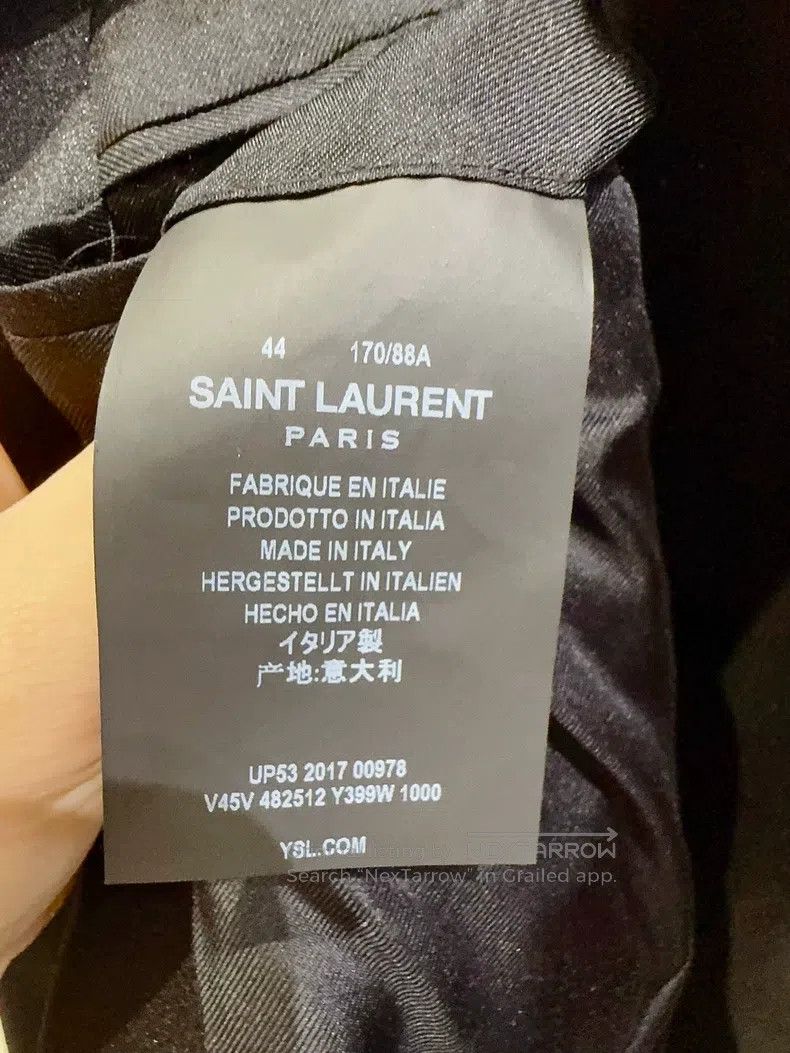Saint Laurent Paris Saint Laurent Paris Shawl Collar Wool Jacket i Size US S / EU 44-46 / 1 - 4 Thumbnail