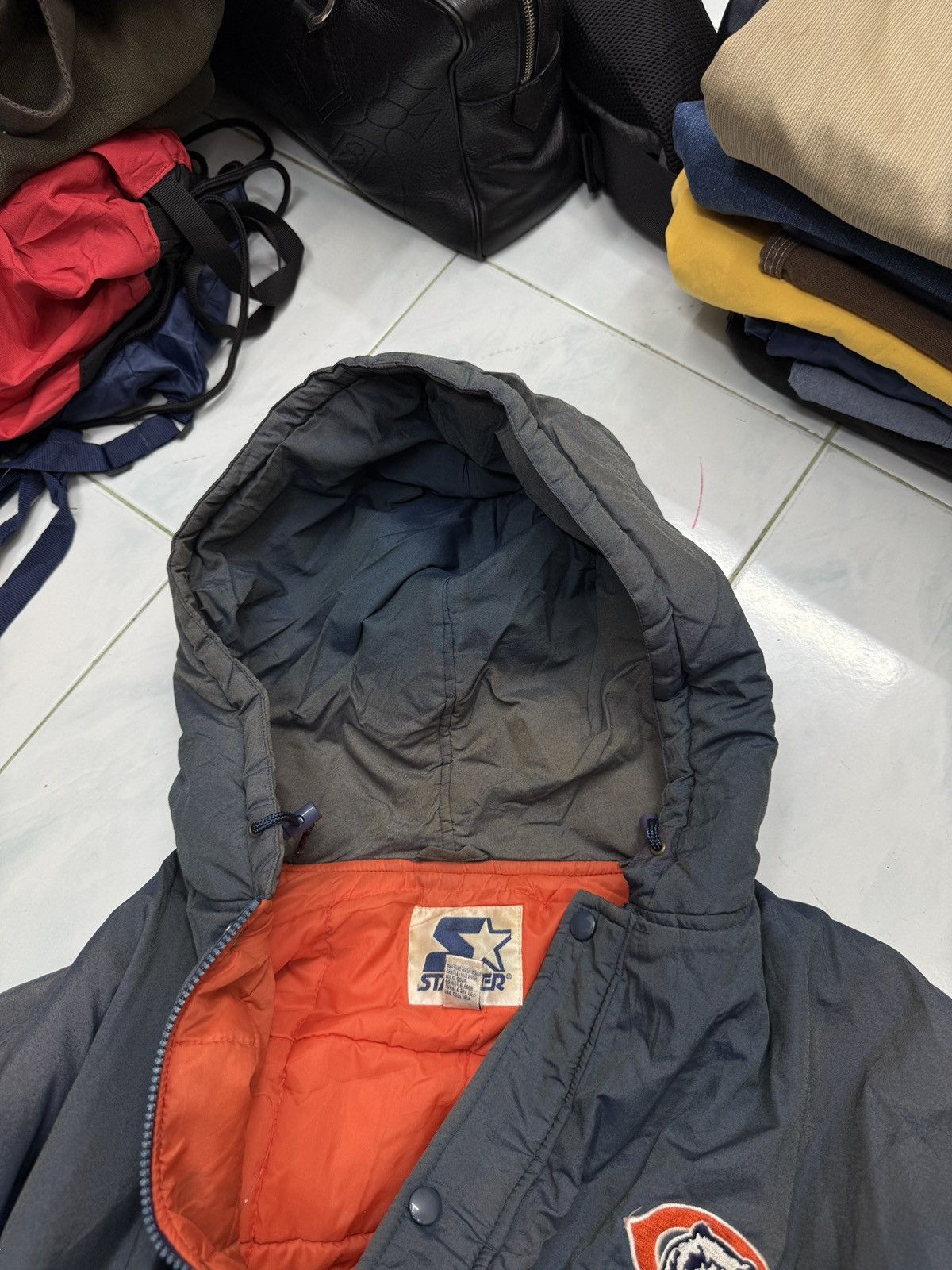 Starter 💥💥🔥STEALS VTG NFL STARTER BEARS SUNFADED JACKET Size US L / EU 52-54 / 3 - 21 Thumbnail