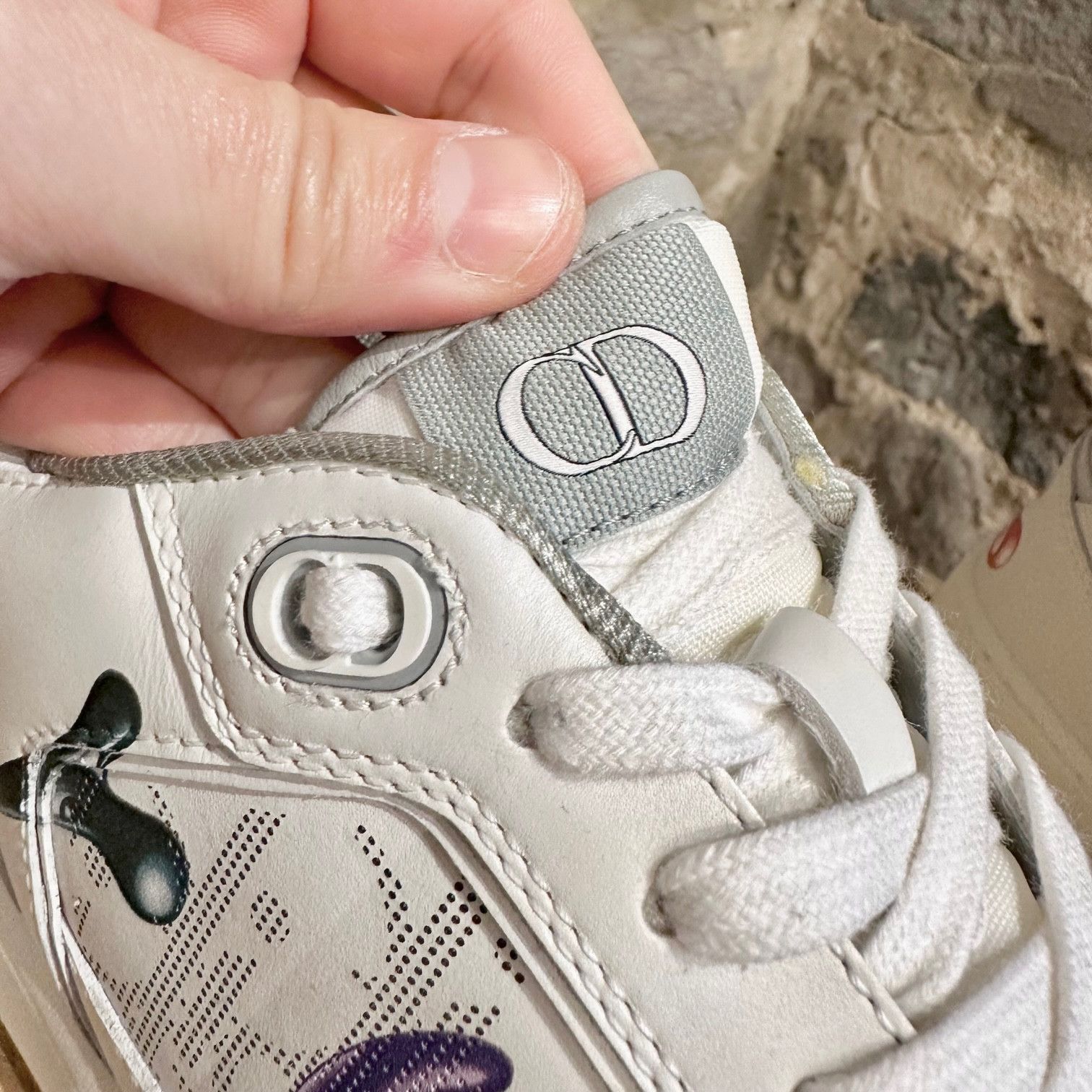 Dior Dior X Kenny Scharf B27 White Oblique Graffiti Sneakers Size US 7 / EU 40 - 5 Thumbnail