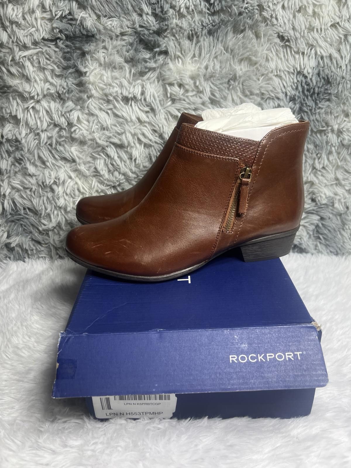 Rockport Rockport Carly Bootie Brown Leather Ankle Boots Size 10M Size US 10 / IT 40 - 3 Thumbnail