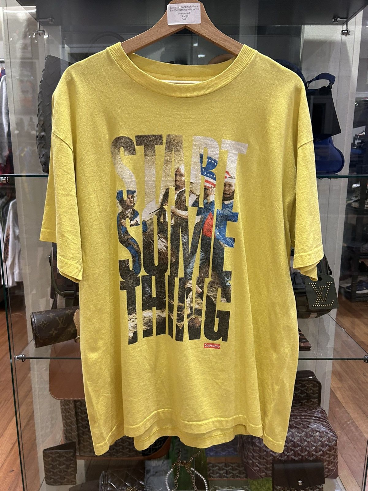 Supreme Supreme Founding Fathers ‘Start Something’ Tee Size US XL / EU 56 / 4 - 1 Thumbnail