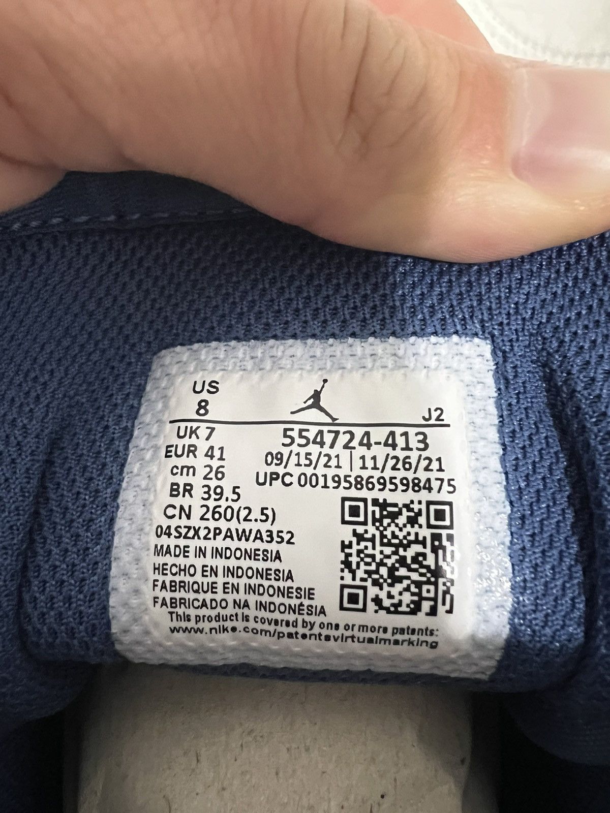 Jordan Brand Jordan 1 Mid Mystic Navy Mint Foam Size US 8 / EU 41 - 6 Thumbnail
