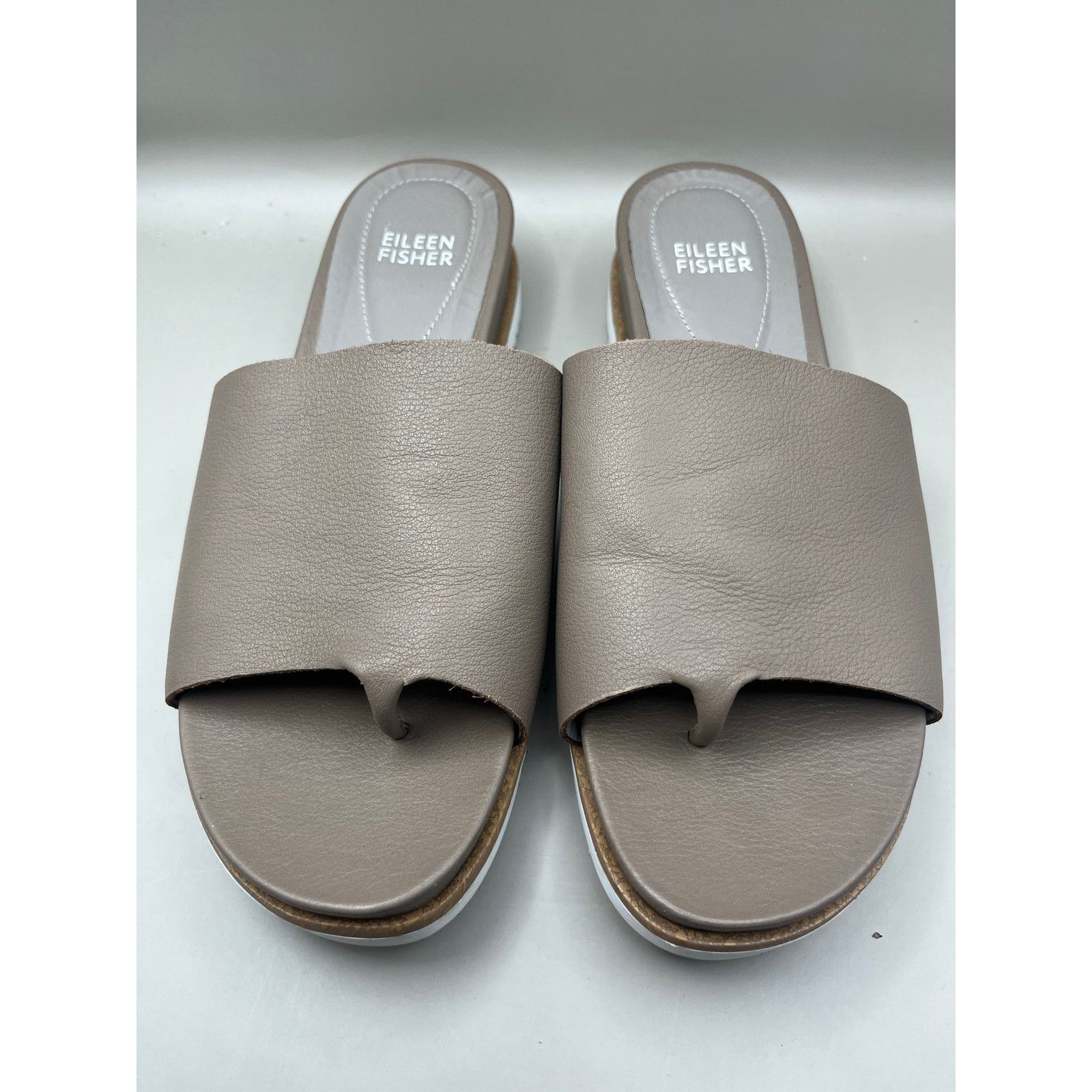Eileen Fisher Eileen Fisher Touch Leather Flatform Sandal Womens 7 1/2" Size US 7.5 / IT 37.5 - 3 Thumbnail