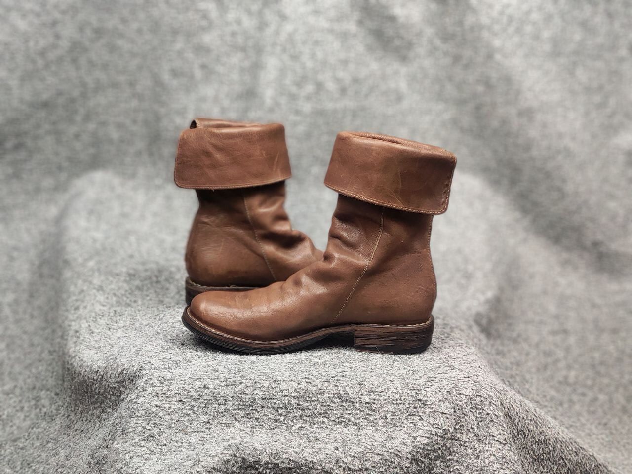 Fiorentini + Baker Fiorentini + Baker Design Ella Brown Leather Ankle Zip Boots Size US 5 / IT 35 - 13 Thumbnail