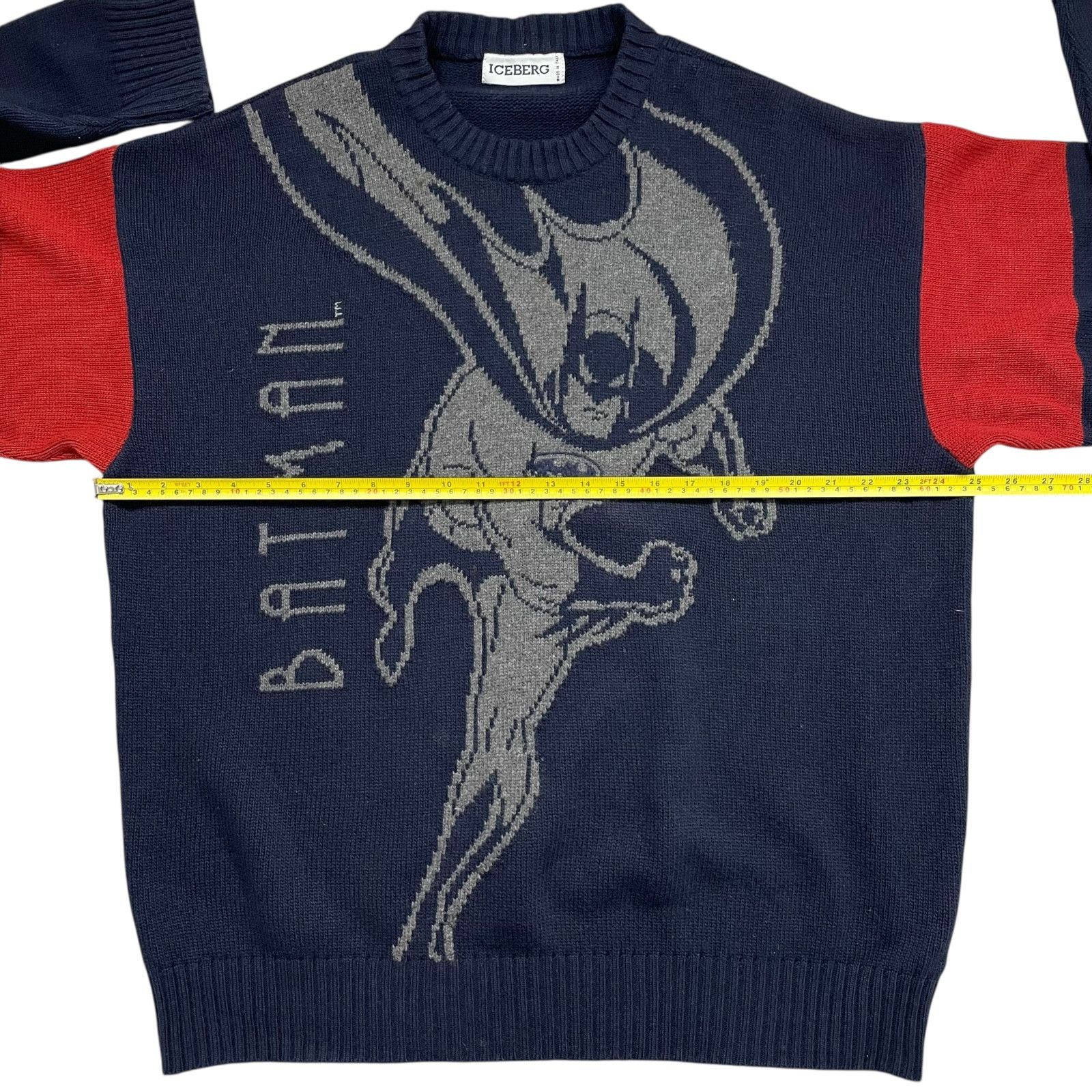 Iceberg VTG 90s BATMAN DC COMICS 1992 GILMAR WOOL KNIT SWEATER M Size US M / EU 48-50 / 2 - 10 Thumbnail