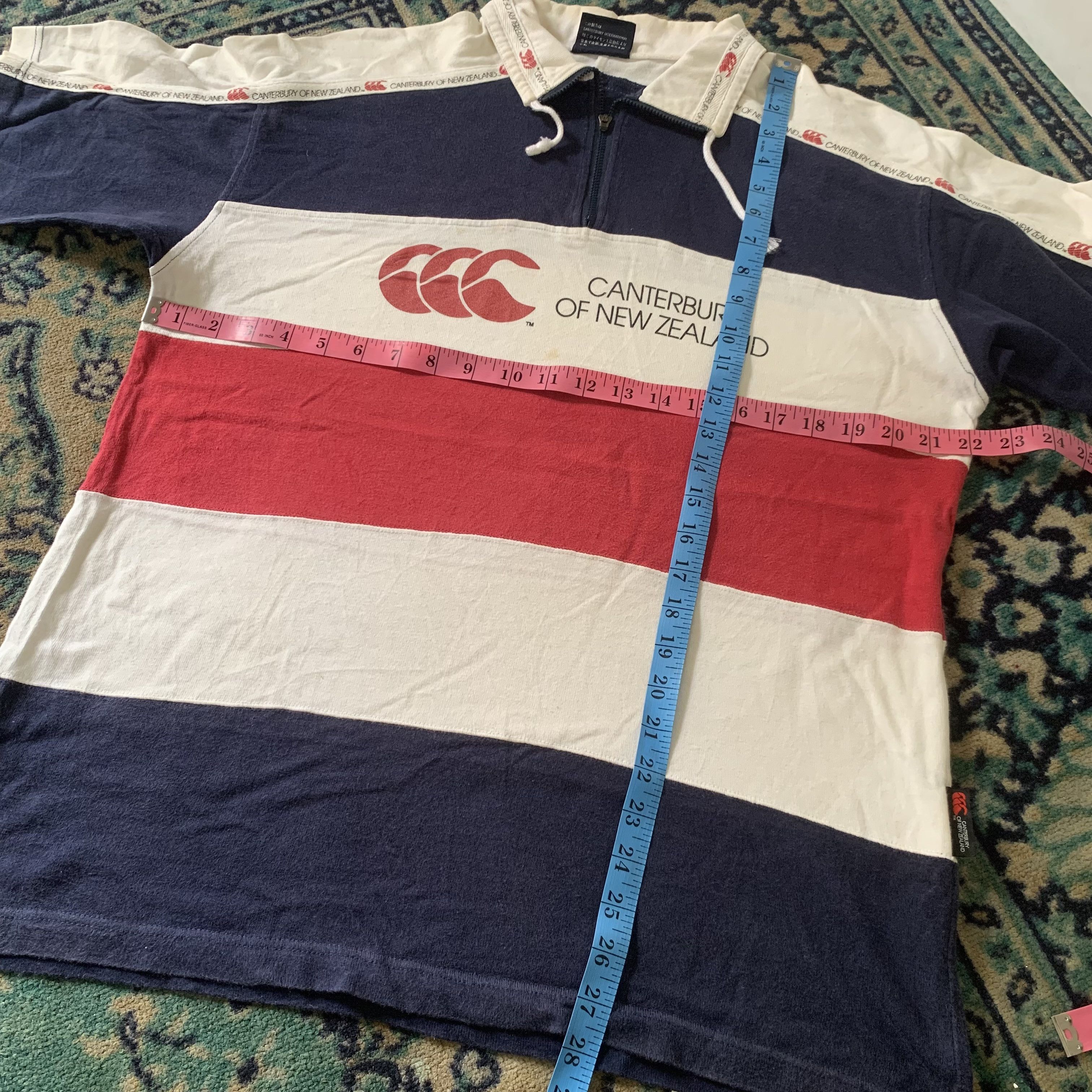 Canterbury of New Zealand Canterbury Polo Shirt Striped Rare Medium Size US M / EU 48-50 / 2 - 8 Thumbnail