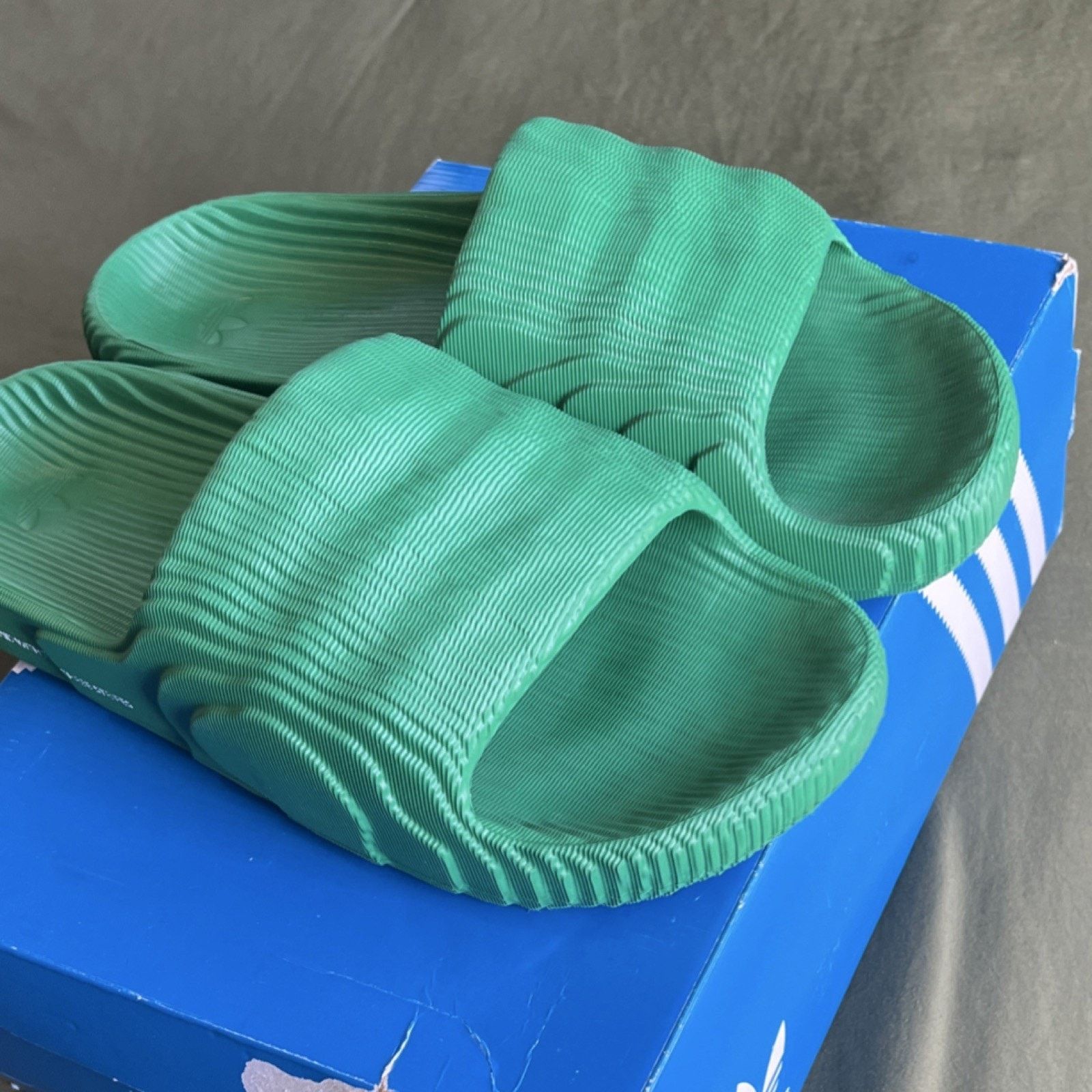 Adidas adidas Green Slide Sandals Men's Size 12 Comfort Synthetic Size US 12 / EU 45 - 1 Thumbnail
