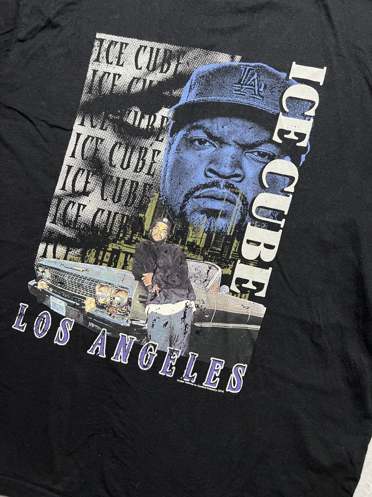 Band Tees Vintage Style Thrashed Faded Black Rap Tee Ice Cube Hip Hop Size US M / EU 48-50 / 2 - 4 Thumbnail
