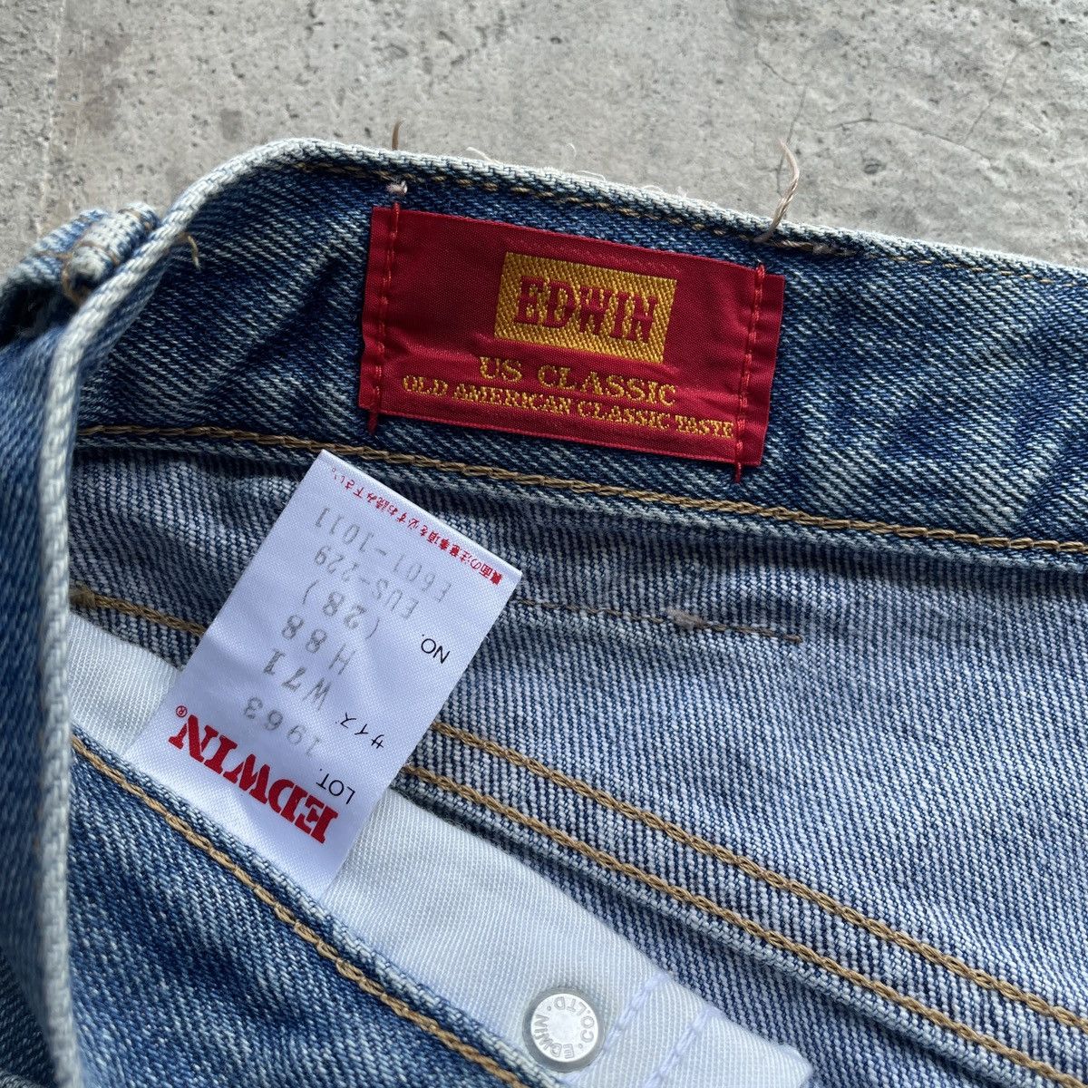 Edwin 90s Edwin Vintage Distressed Faded Jeans Denim Pants W28 Size US 28 / EU 44 - 8 Thumbnail
