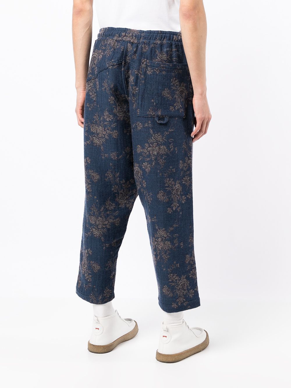 YMC !DS! SS23 YMC Alva Floral Navy Wool Casula Pants Size US 34 / EU 50 - 10 Thumbnail