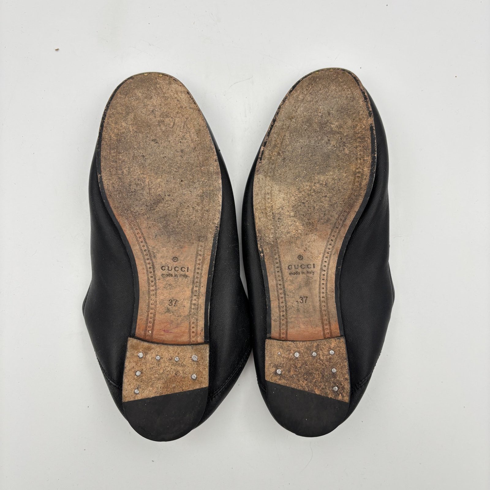 Gucci GUCCI Jordaan Horse Bit Slip On Penny Loafers 37 US 7 Size US 7 / IT 37 - 8 Thumbnail