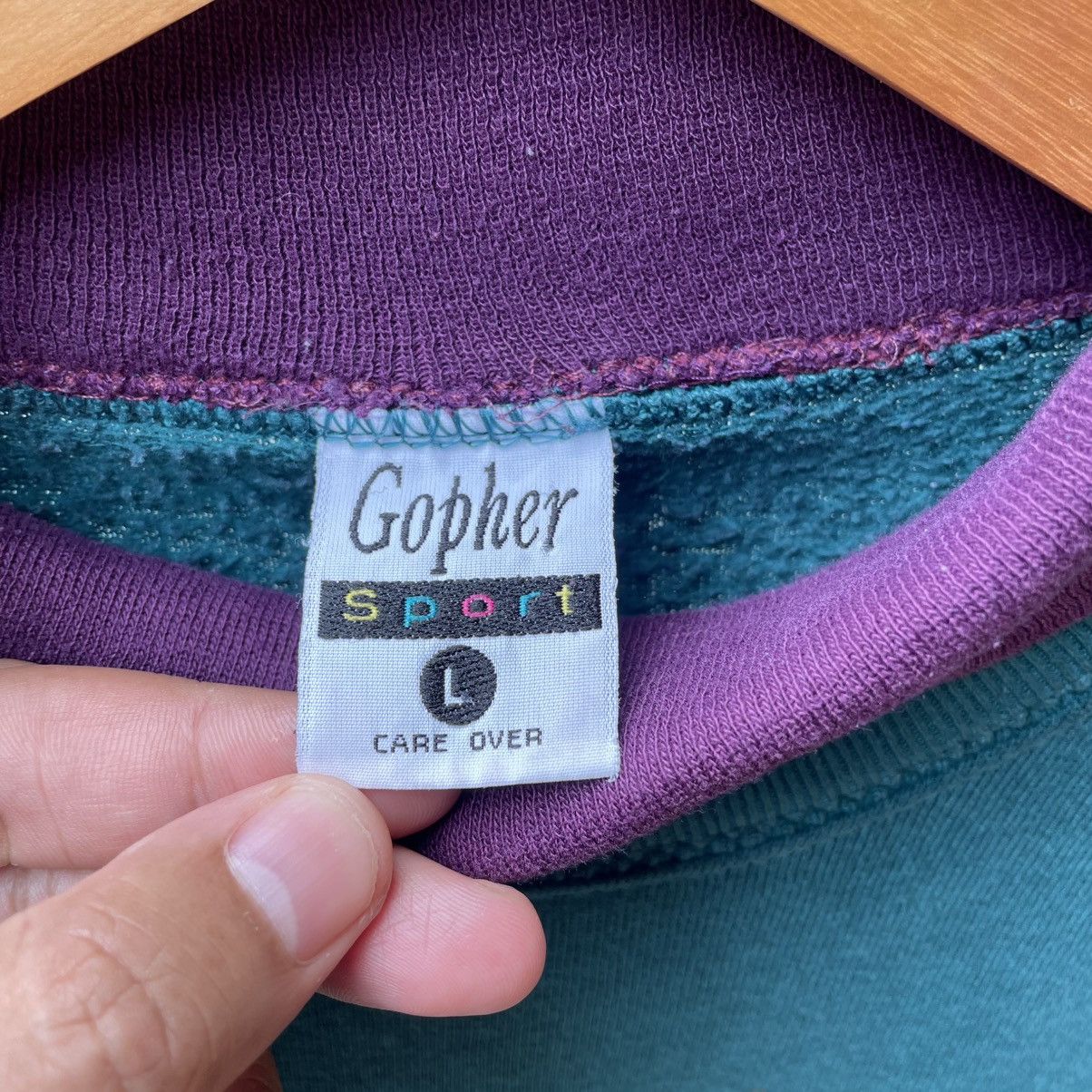 Vintage 🔥Vintage 90s Gopher Sports Motive Flower Sweatshirts Size US M / EU 48-50 / 2 - 9 Thumbnail