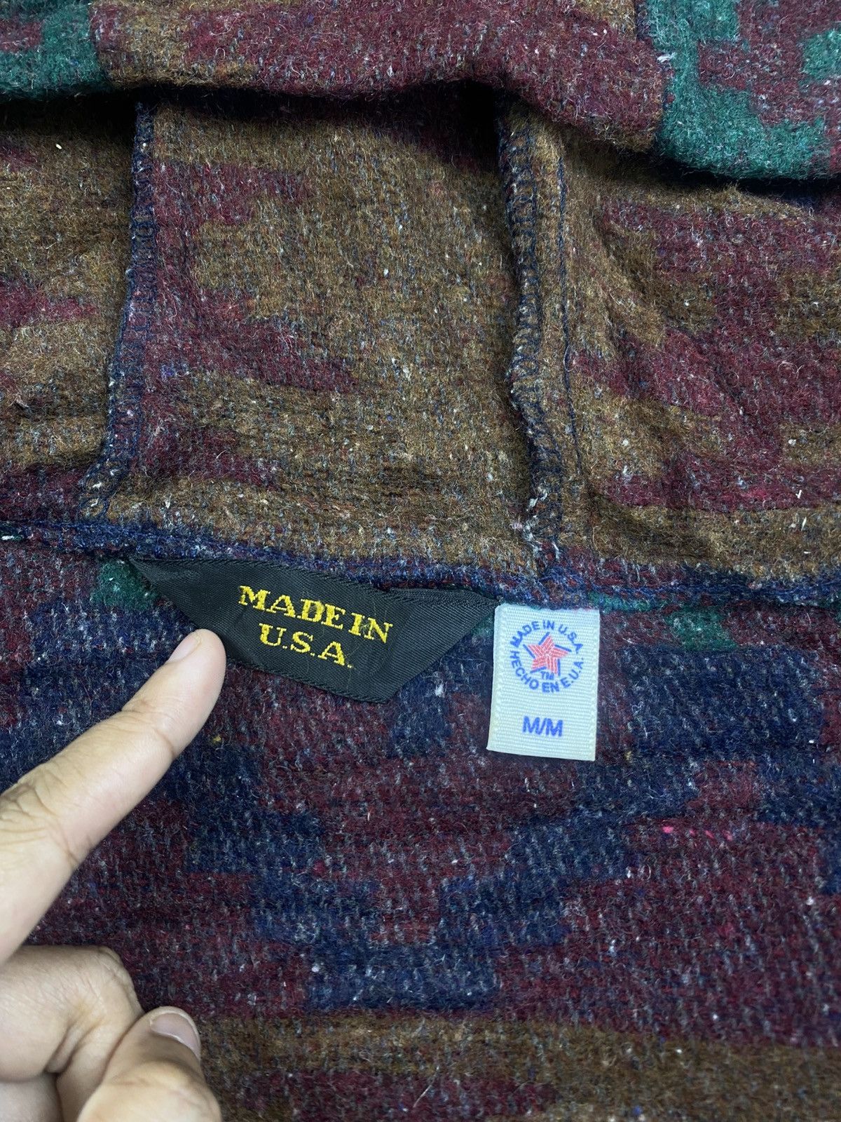 Vintage Vintage 80s Navajo Made In USA Zipper Hoodie Size US M / EU 48-50 / 2 - 7 Thumbnail