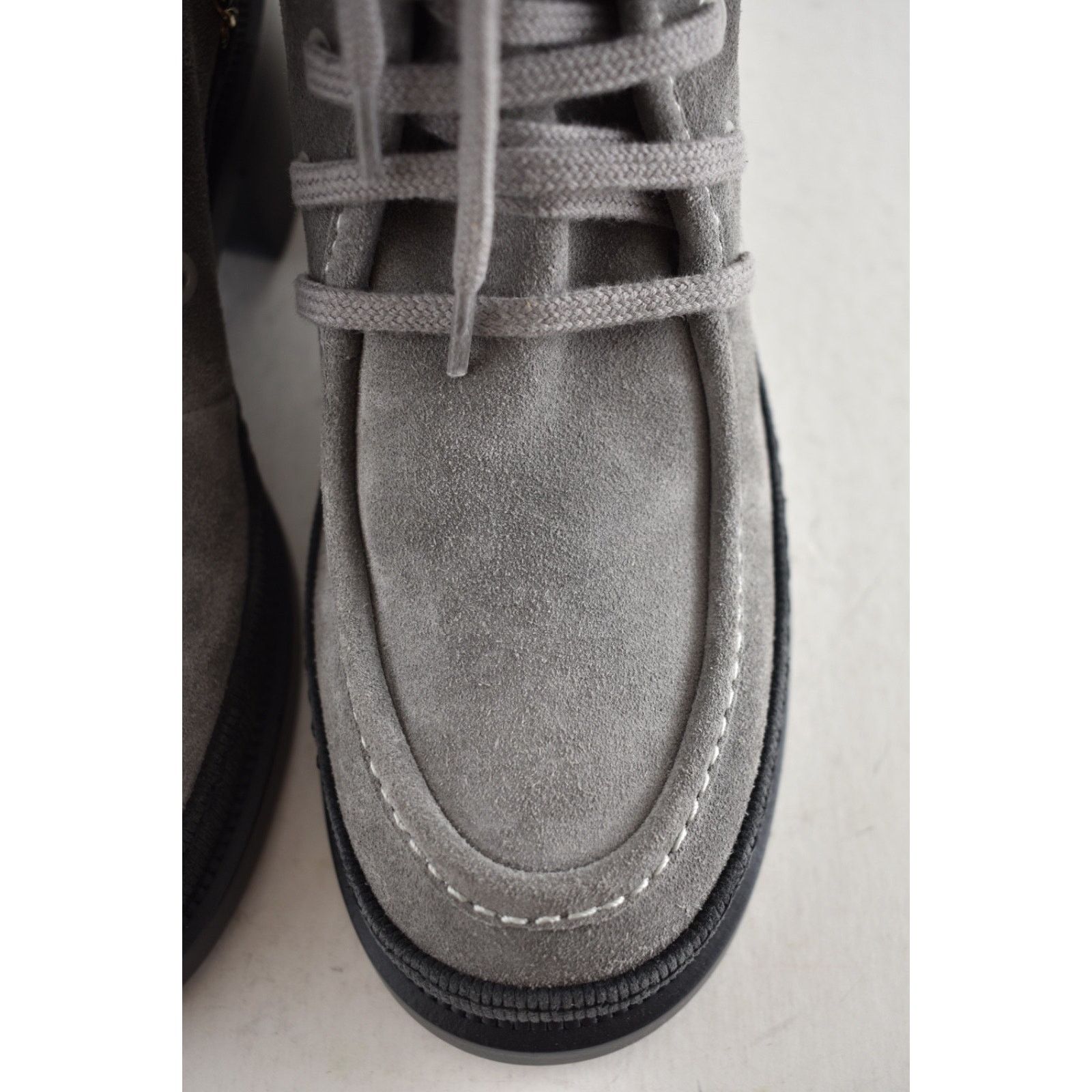 Chanel Chanel 24K Grey Quilted Suede Chain CC Combat Boots 36 Size US 6 / IT 36 - 8 Thumbnail