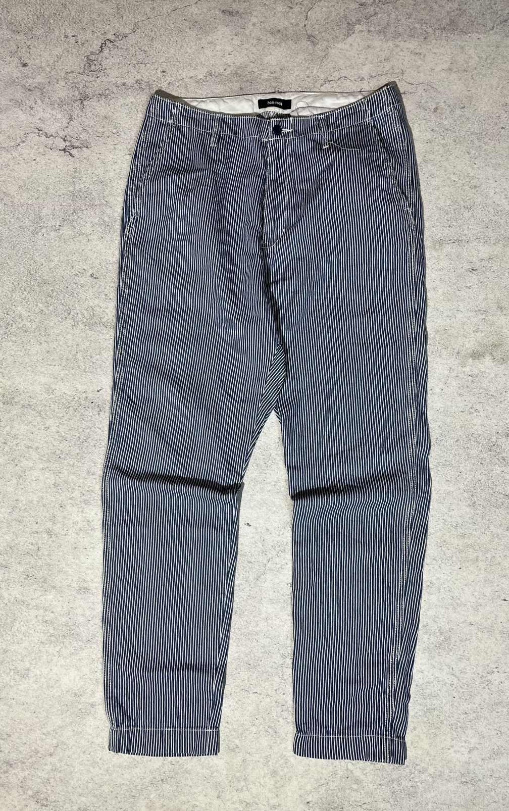 Ne-Net ISSEY MIYAKE - NET-NET Stripe relaxs pants Size US 32 / EU 48 - 1 Thumbnail