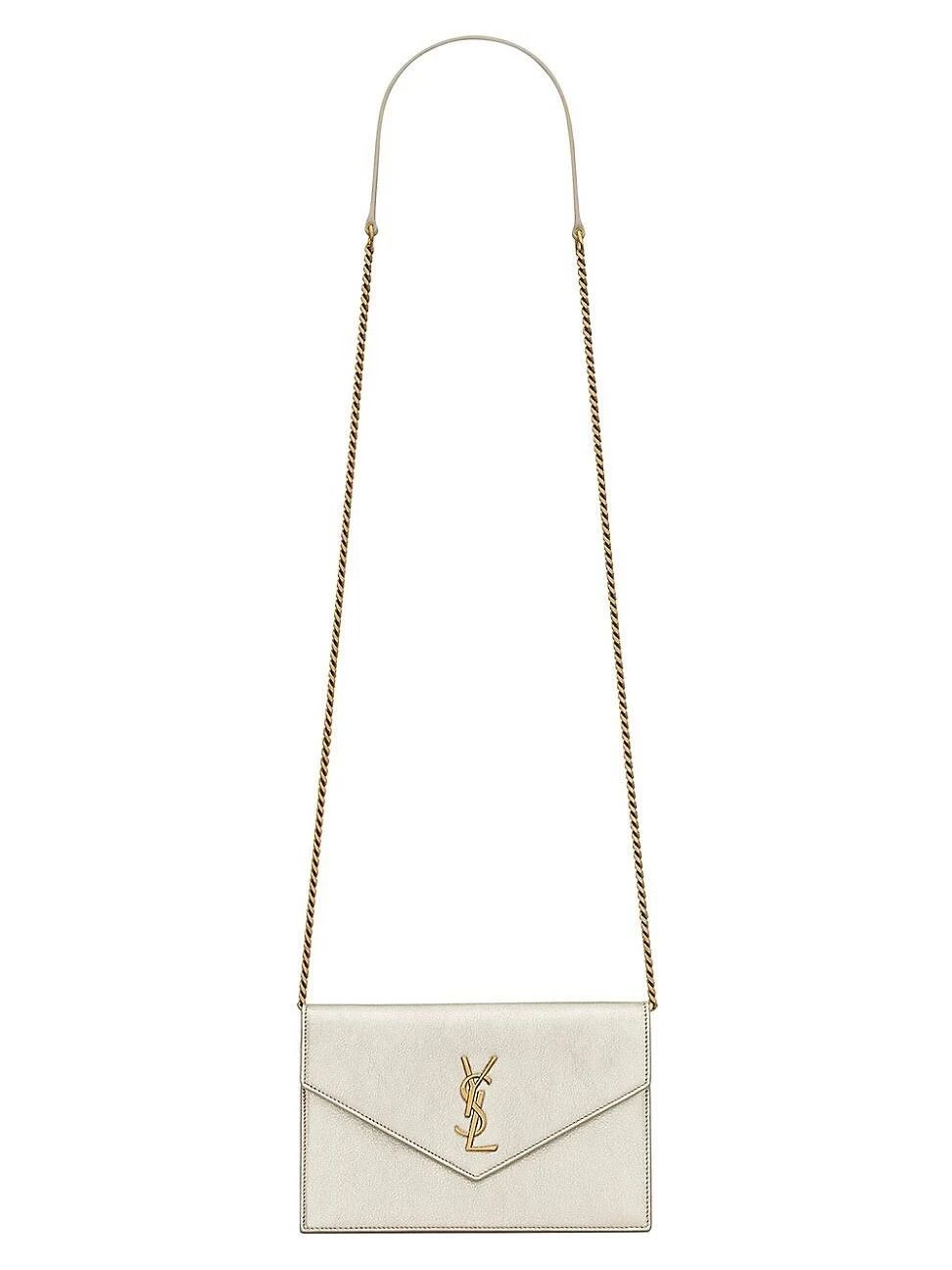 Saint Laurent Paris o1s1wg110924 Size: OS / Cassandre Leather Wallet in White Size ONE SIZE - 1 Thumbnail