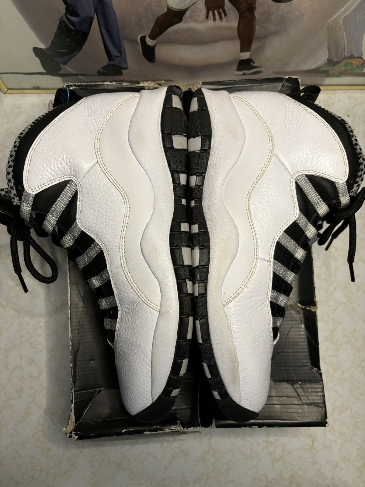 Jordan Brand Air Jordan 10 Retro 2013 Steel 2013 Size US 10 / EU 43 - 4 Thumbnail