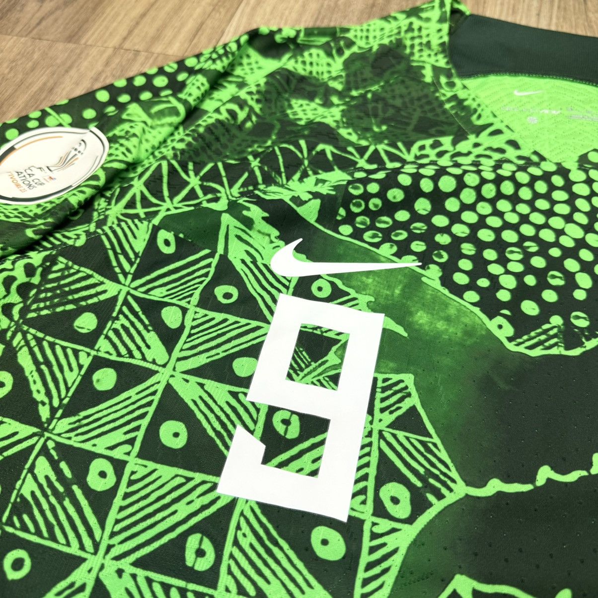 Nike Nigeria 22/23 player issue home shirt #9 Osimhen (Bnwt) Size US XL / EU 56 / 4 - 5 Thumbnail