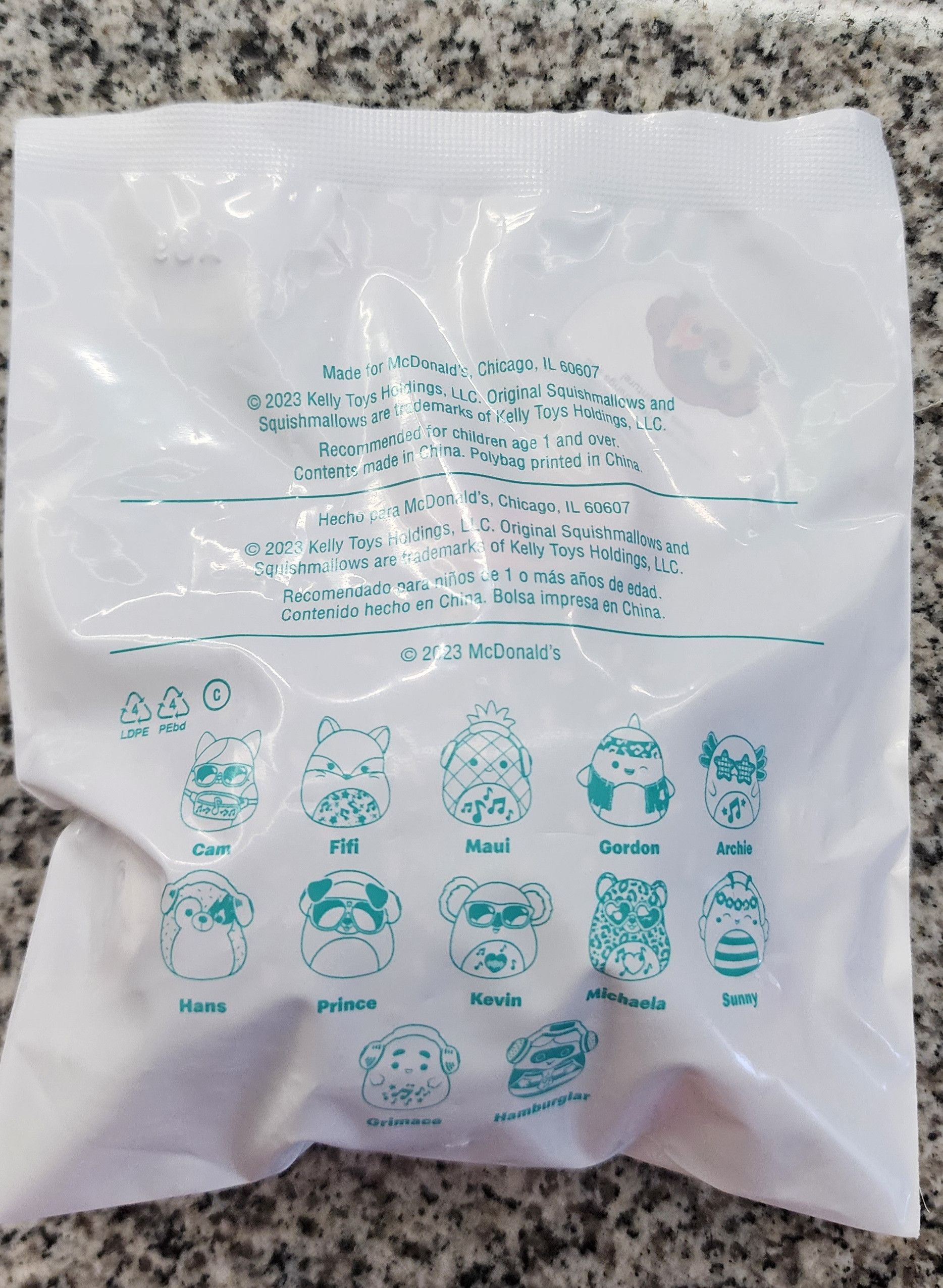 Other NIP Squishmallows 2023 McDonald's Happy Meal Hans Hedgehog Size ONE SIZE - 3 Thumbnail