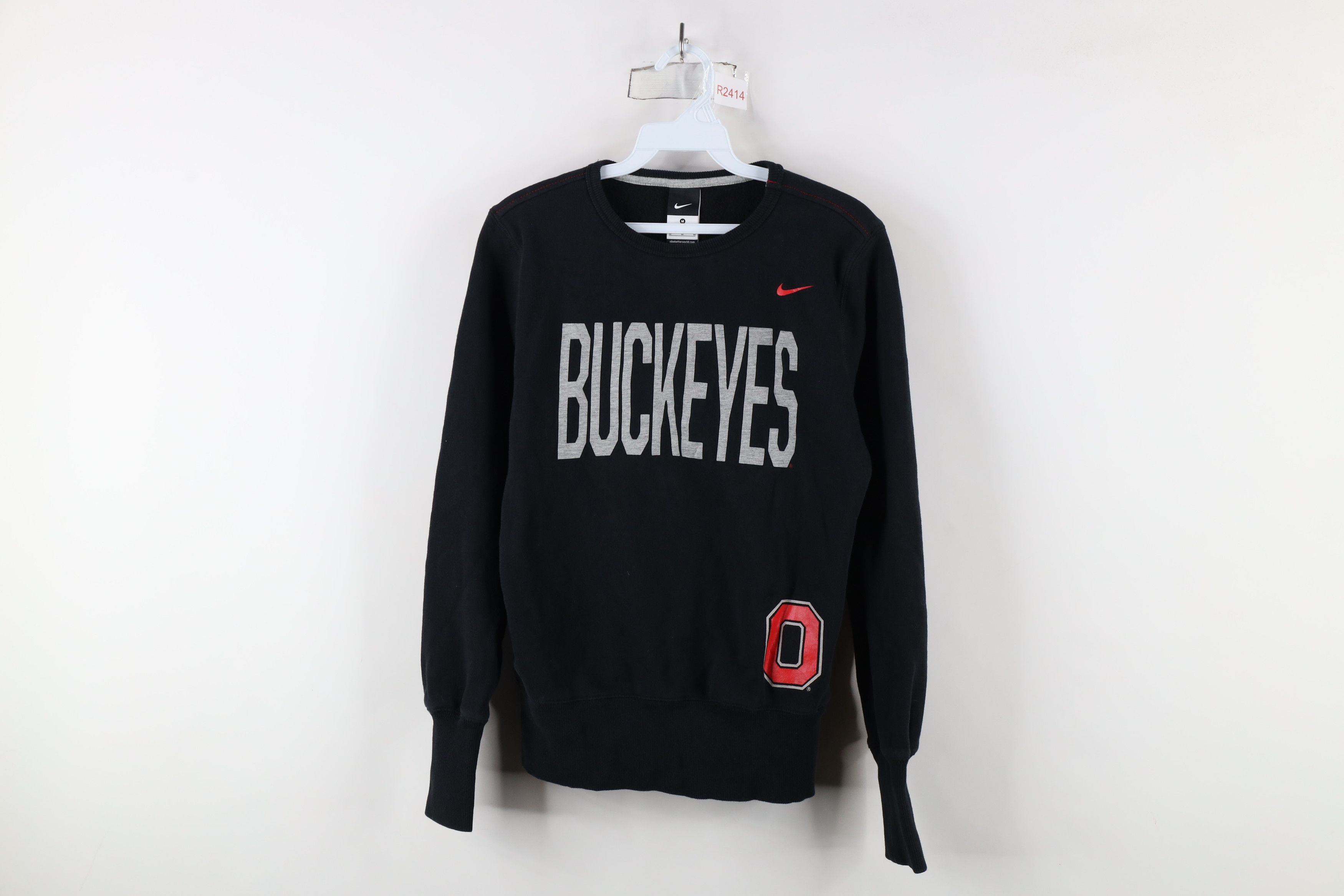 Nike × Vintage Vintage Nike Ohio State University Buckeyes Sweatshirt Black Size M / US 6-8 / IT 42-44 - 1 Thumbnail