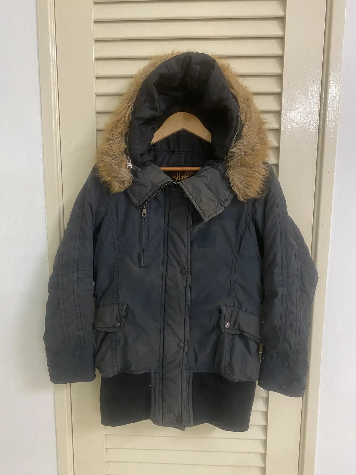 Hysteric Glamour Sun Faded Hysteric Glamour Fur Tactical Bomber Jacket Size US S / EU 44-46 / 1 - 2 Thumbnail