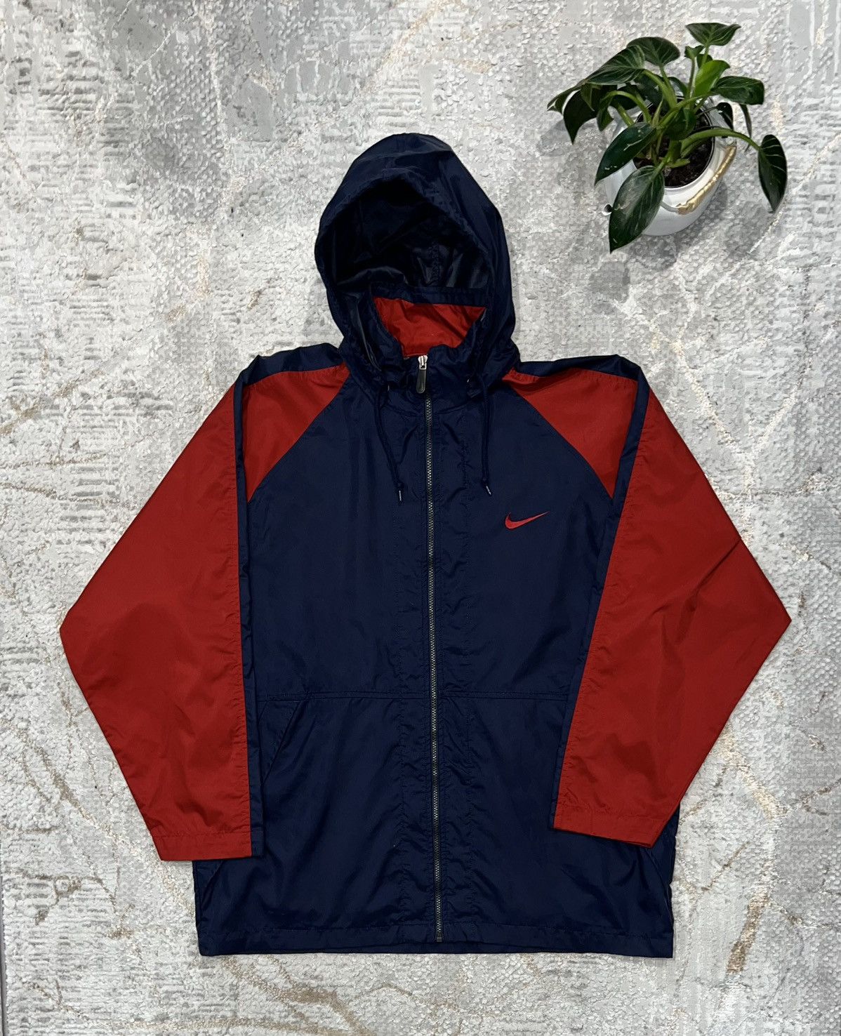 Nike × Vintage NIKE 90S VINTAGE 🦍 BOXY OVERSIZE NYLON WINDBREAKER JACKET Size US L / EU 52-54 / 3 - 1 Thumbnail