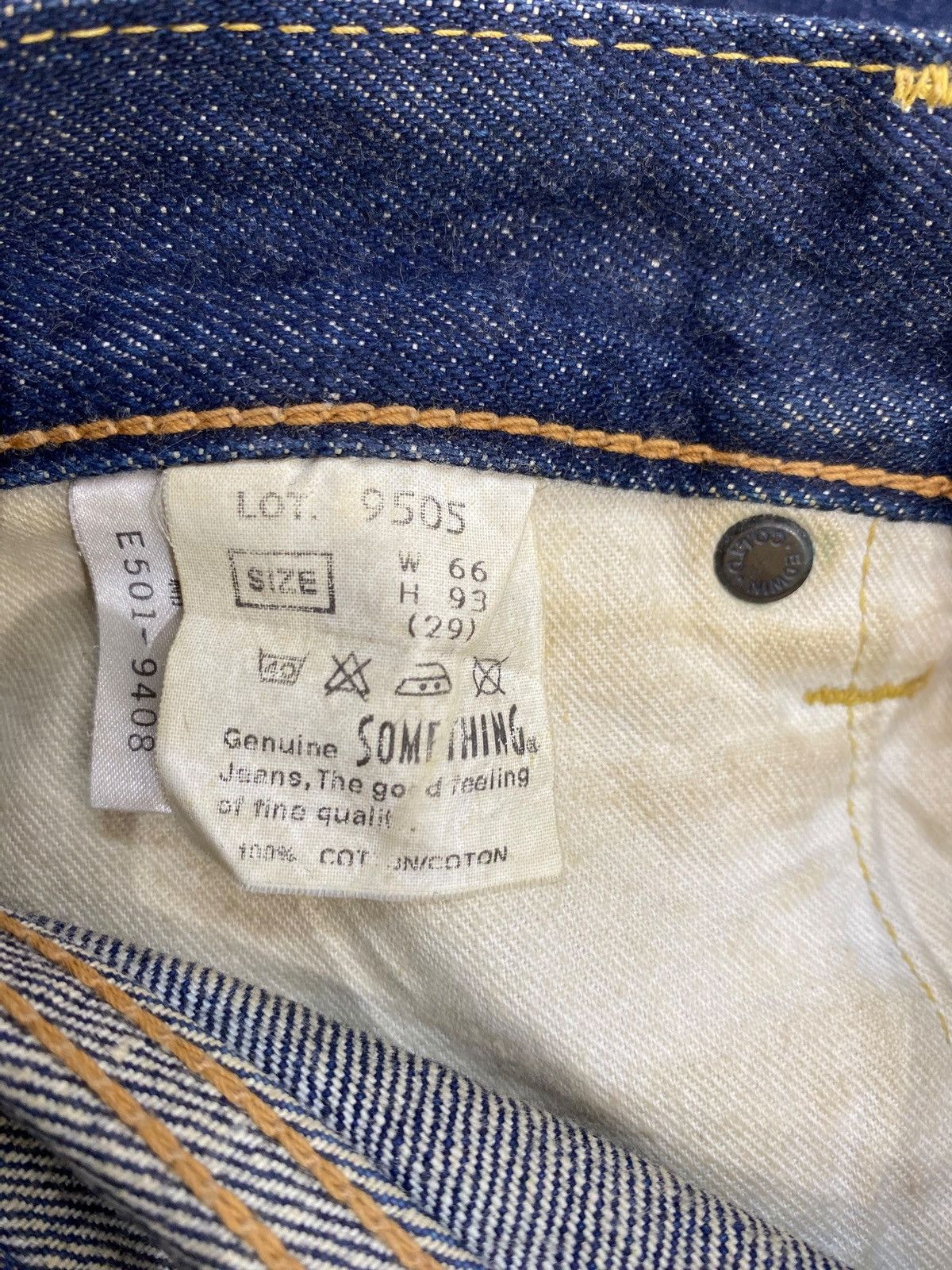 Edwin Vintage Edwin Selvedge Blue Wash Style Loose Jeans Size US 26 / EU 42 - 15 Thumbnail