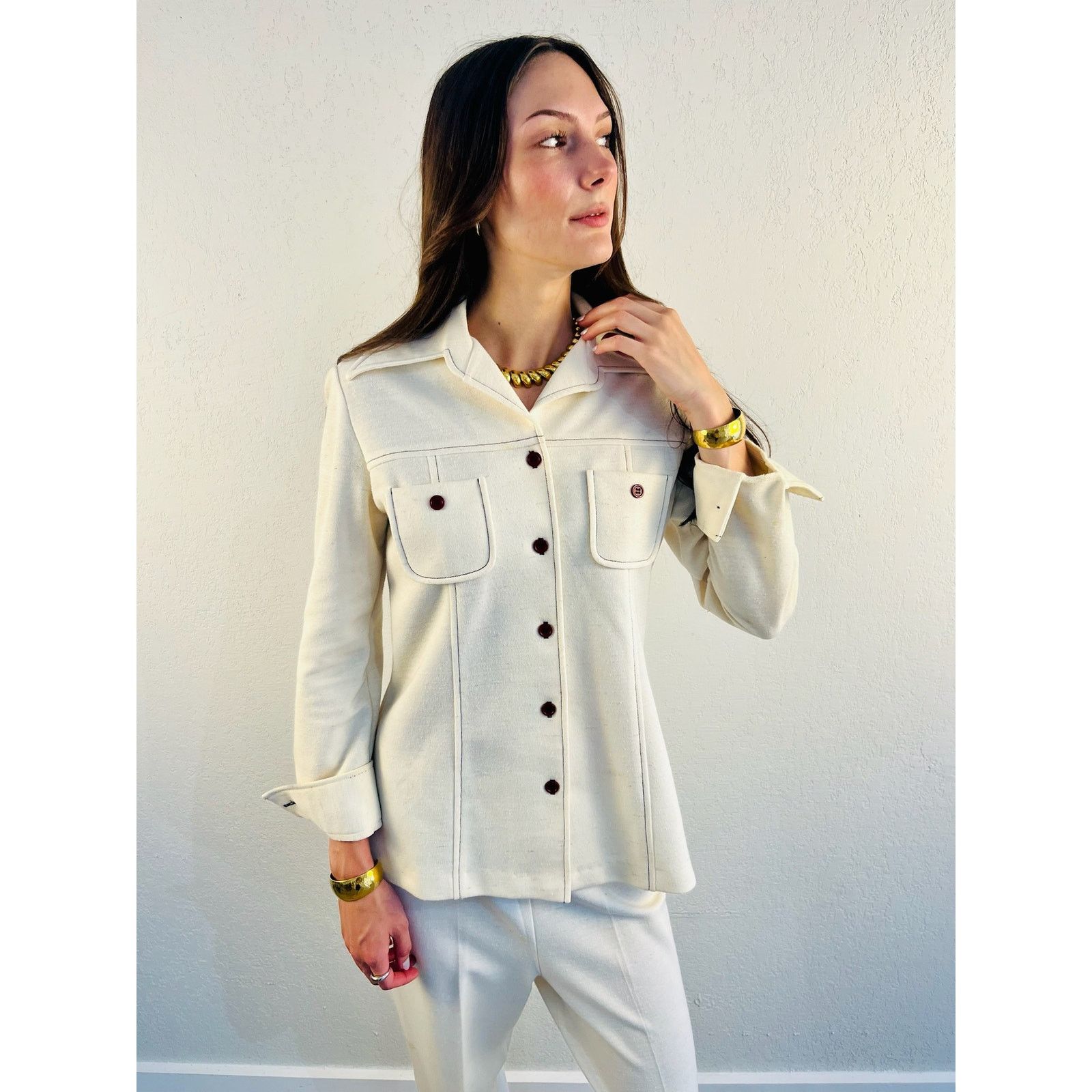 Other 70s Western Inspired Ivory Matching Set Size M / US 6-8 / IT 42-44 - 3 Thumbnail