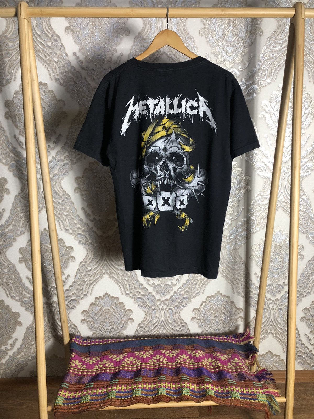 Band Tees VERY RARE METALLICA DOUBLE PRINTED ROCK T-SHIRT RETRO 90s Size US L / EU 52-54 / 3 - 5 Thumbnail